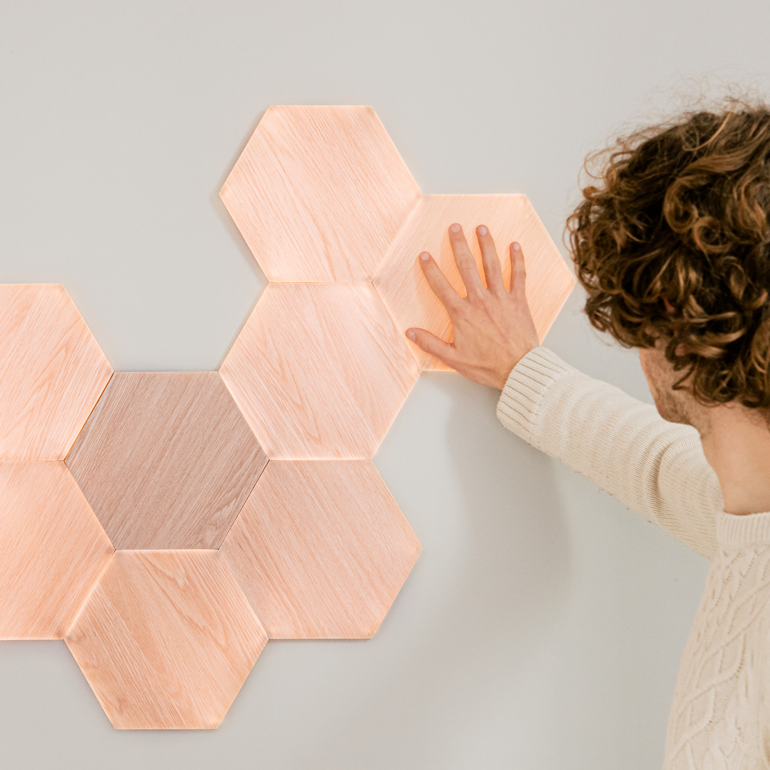 Nanoleaf Elements Wood Look Hexagons Starter Kit