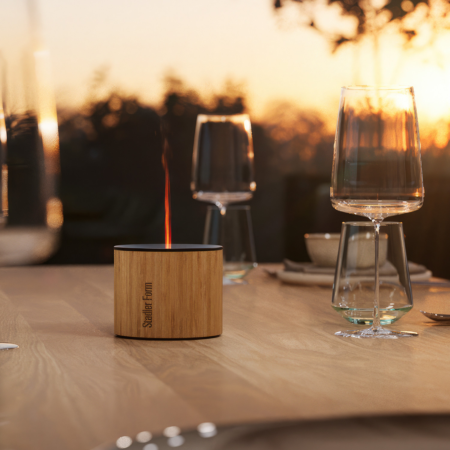 Nora Aroma Diffuser mit Flammeneffekt und Akku