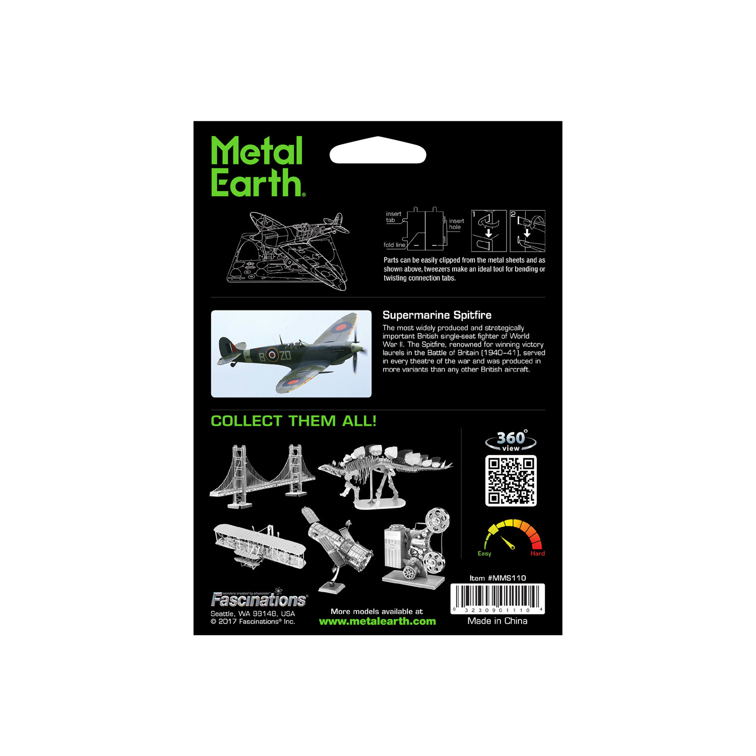Metal Earth - WWII Supermarine Spitfire 