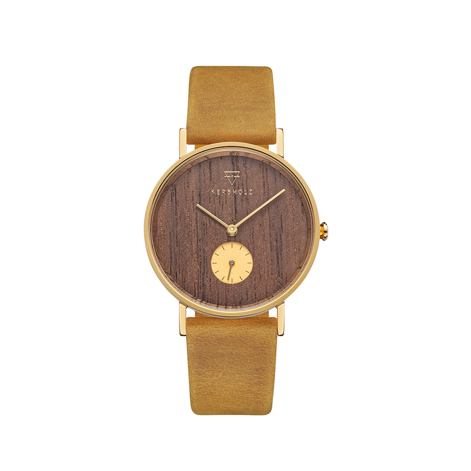 FRIDA Walnut Mustard - Armbanduhr