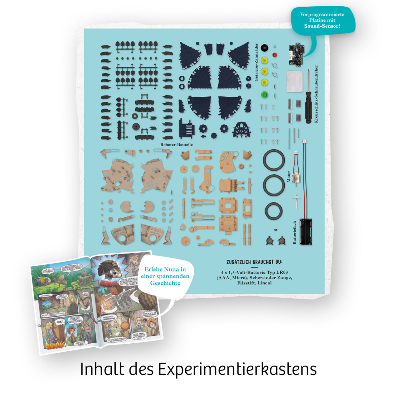 Experimentierkasten Nuna - Igel Roboter