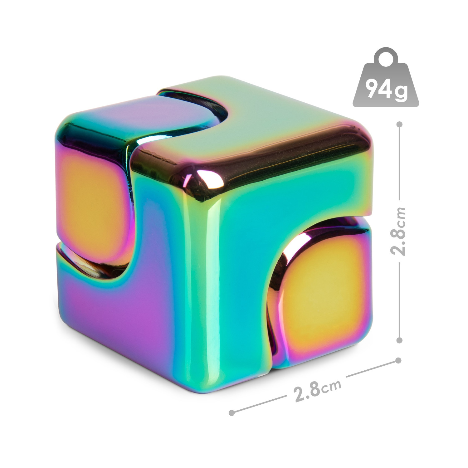 Fidget Spinner Cube - Multicolor-Metallic