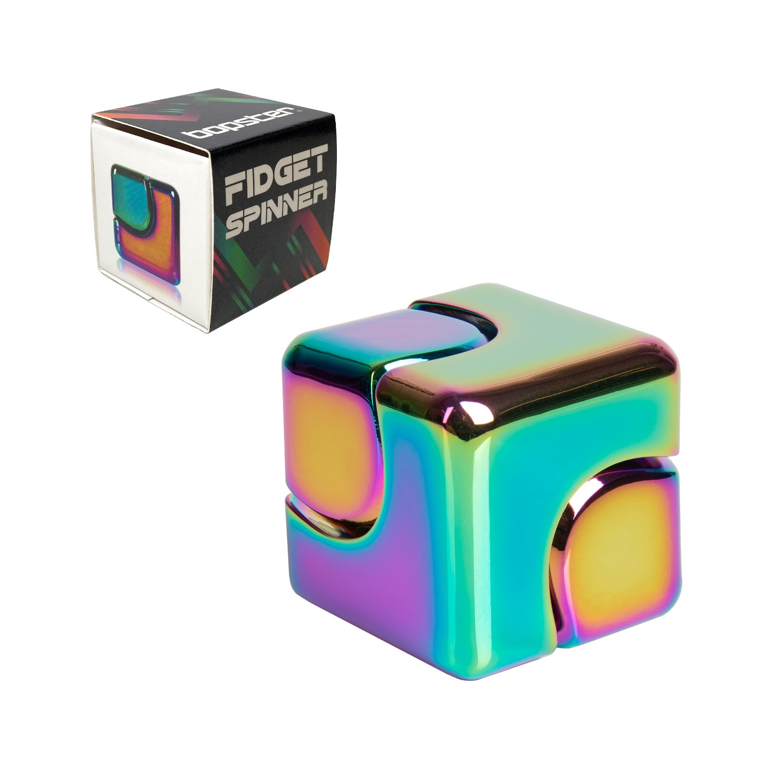 Fidget Spinner Cube - Multicolor-Metallic