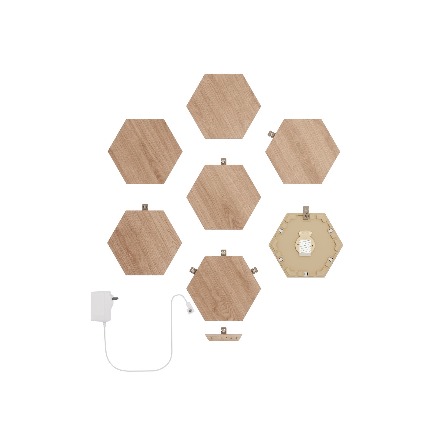 Nanoleaf Elements Wood Look Hexagons Starter Kit