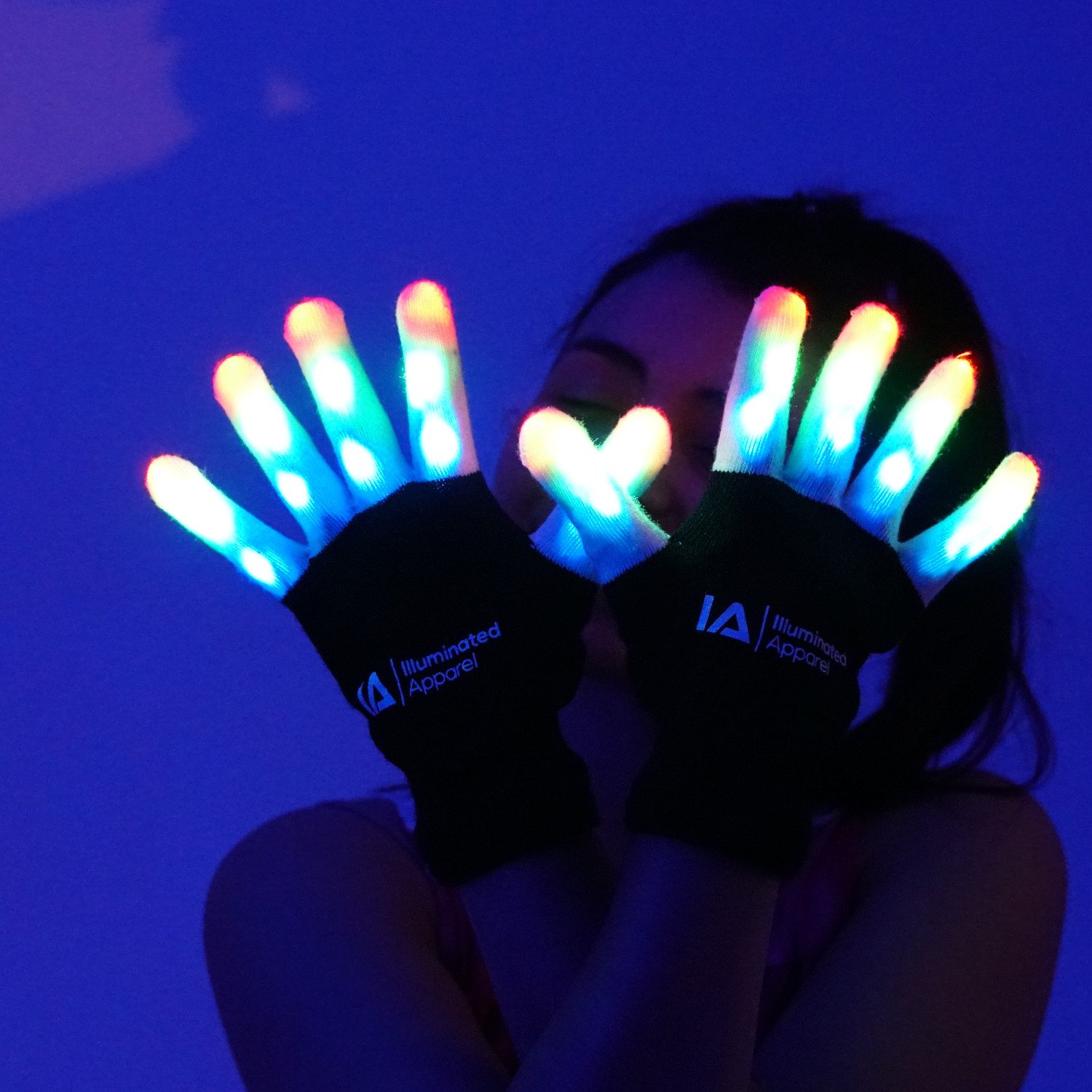 LED Light Up Gloves Small 8-12 Years