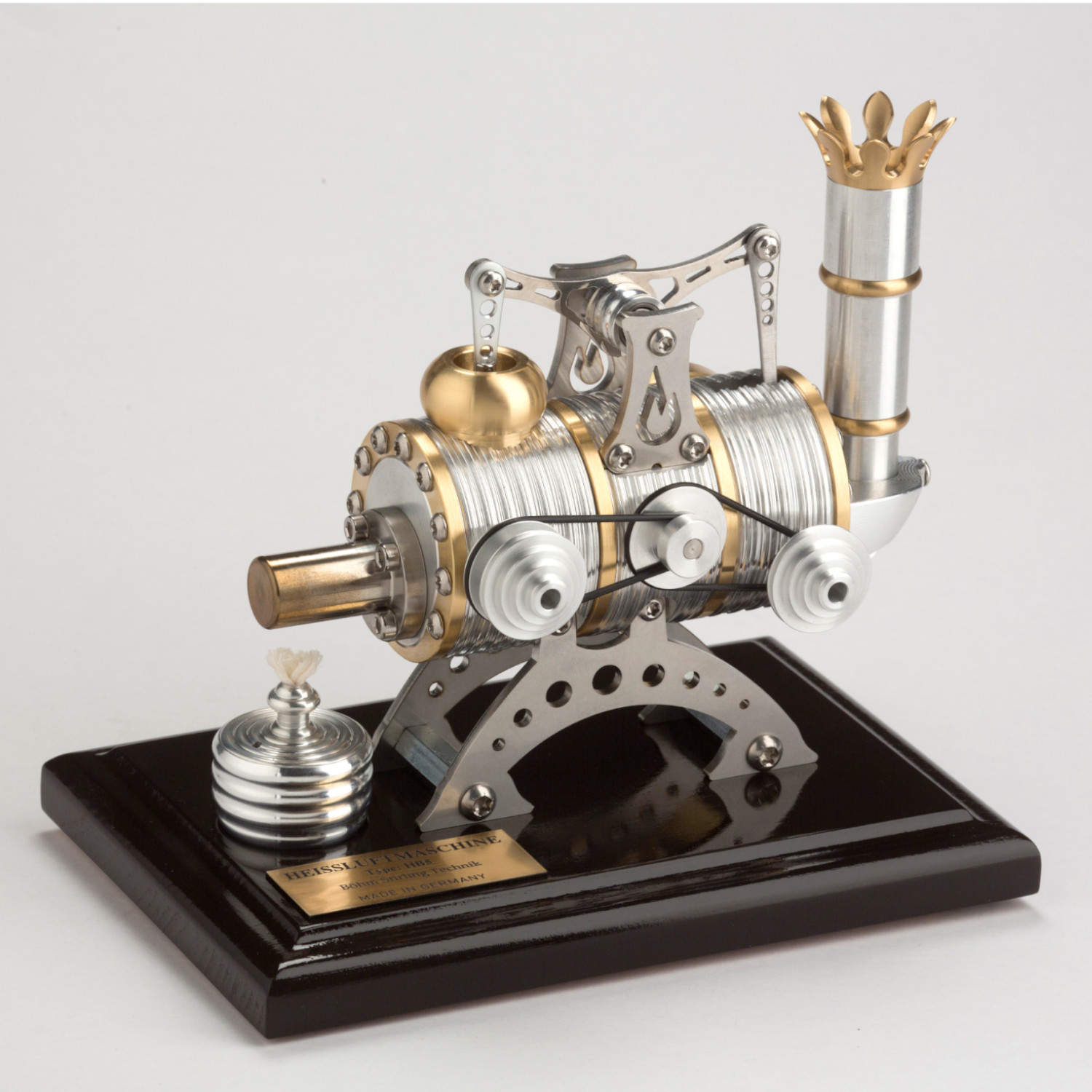 Stirlingmotor Kraftwerk dunkel BHB5 