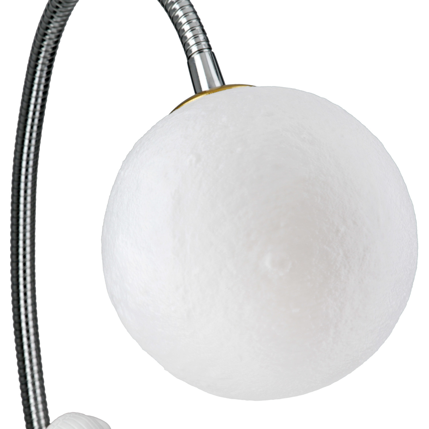 Tischleuchte (LED), Mond, Neil, Kunstharz, weiß
