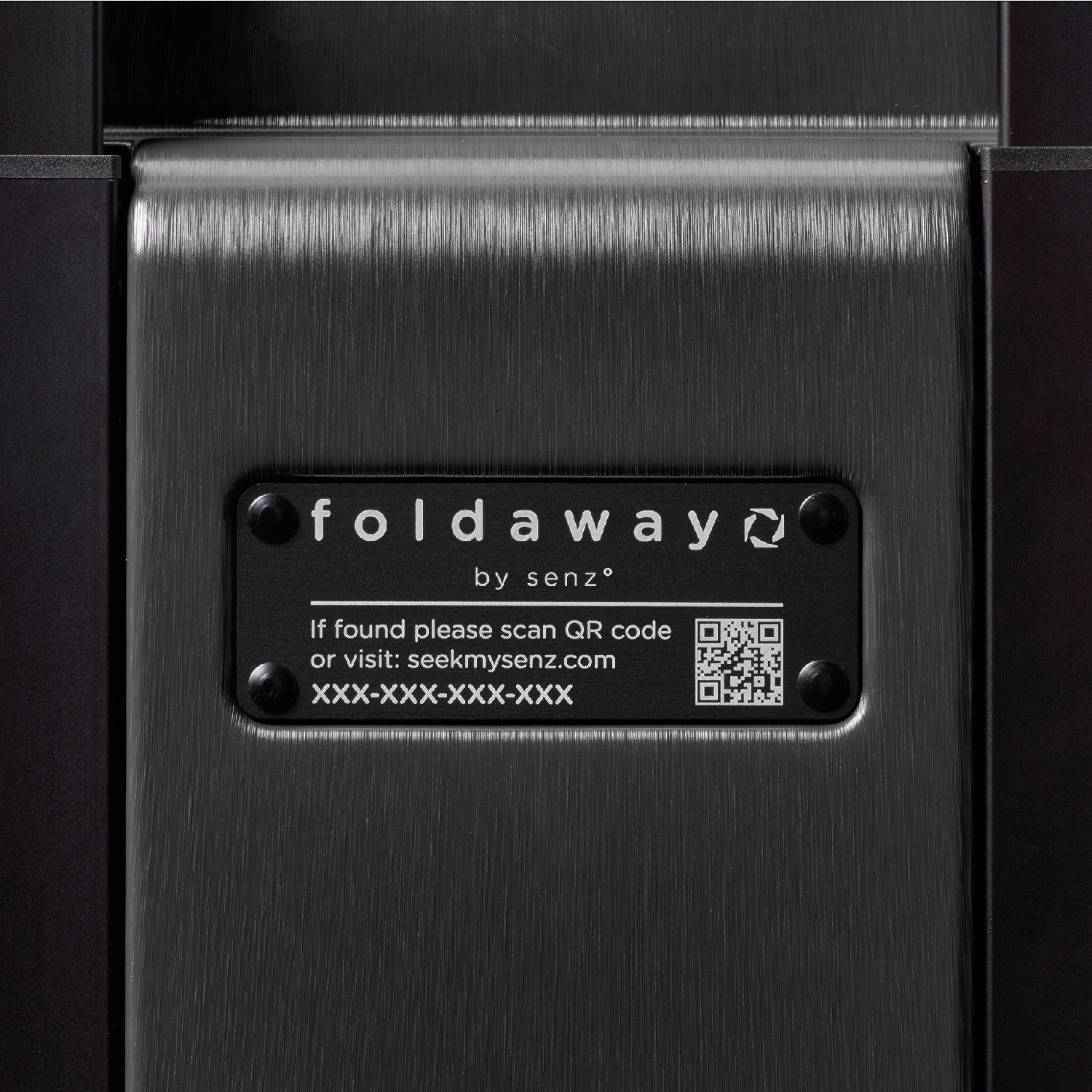 senz° foldaway large check in - Schwarz