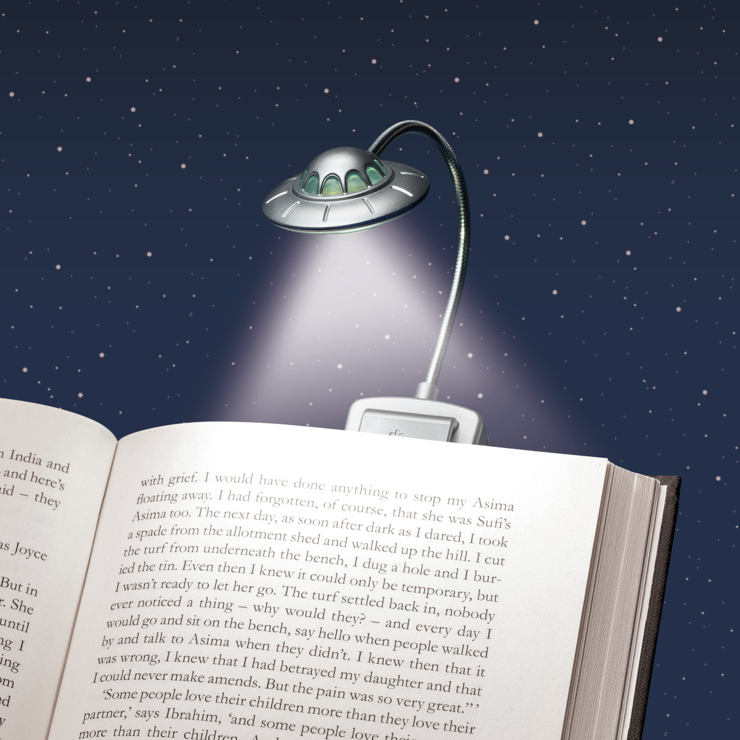 Leselampe UFO