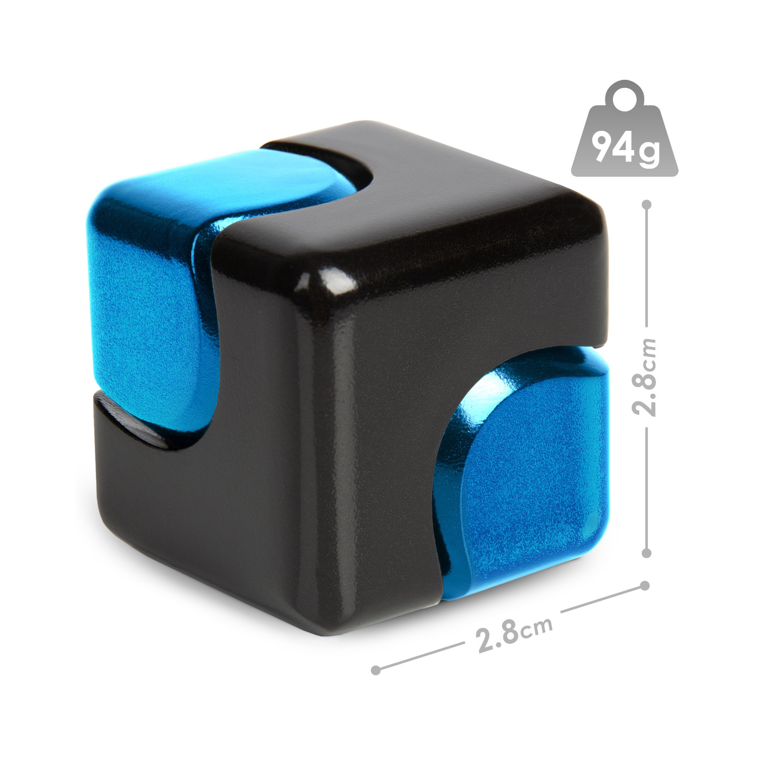 Fidget Spinner Cube - Schwarz-Blau