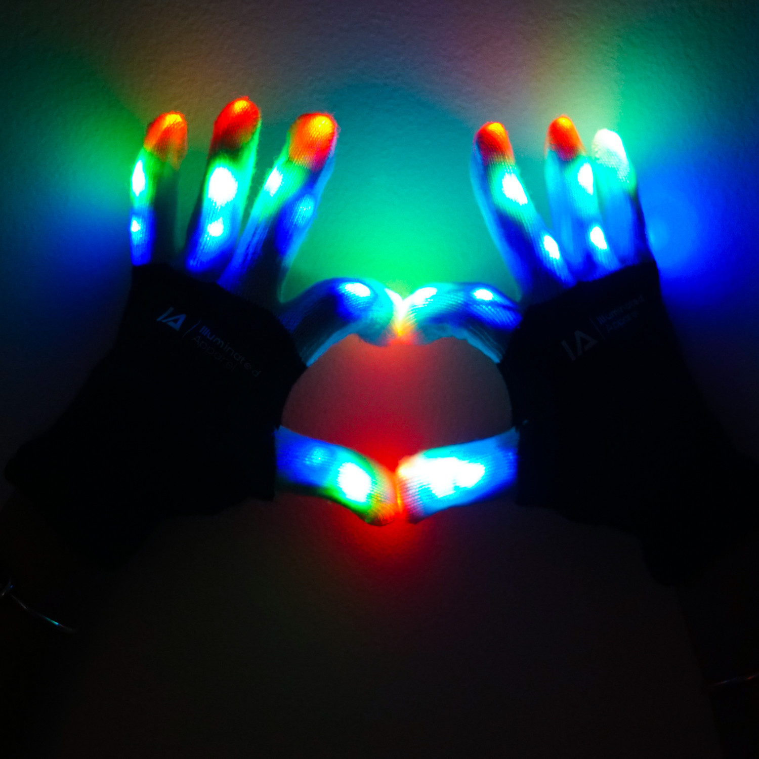 LED Light Up Gloves Small 8-12 Years