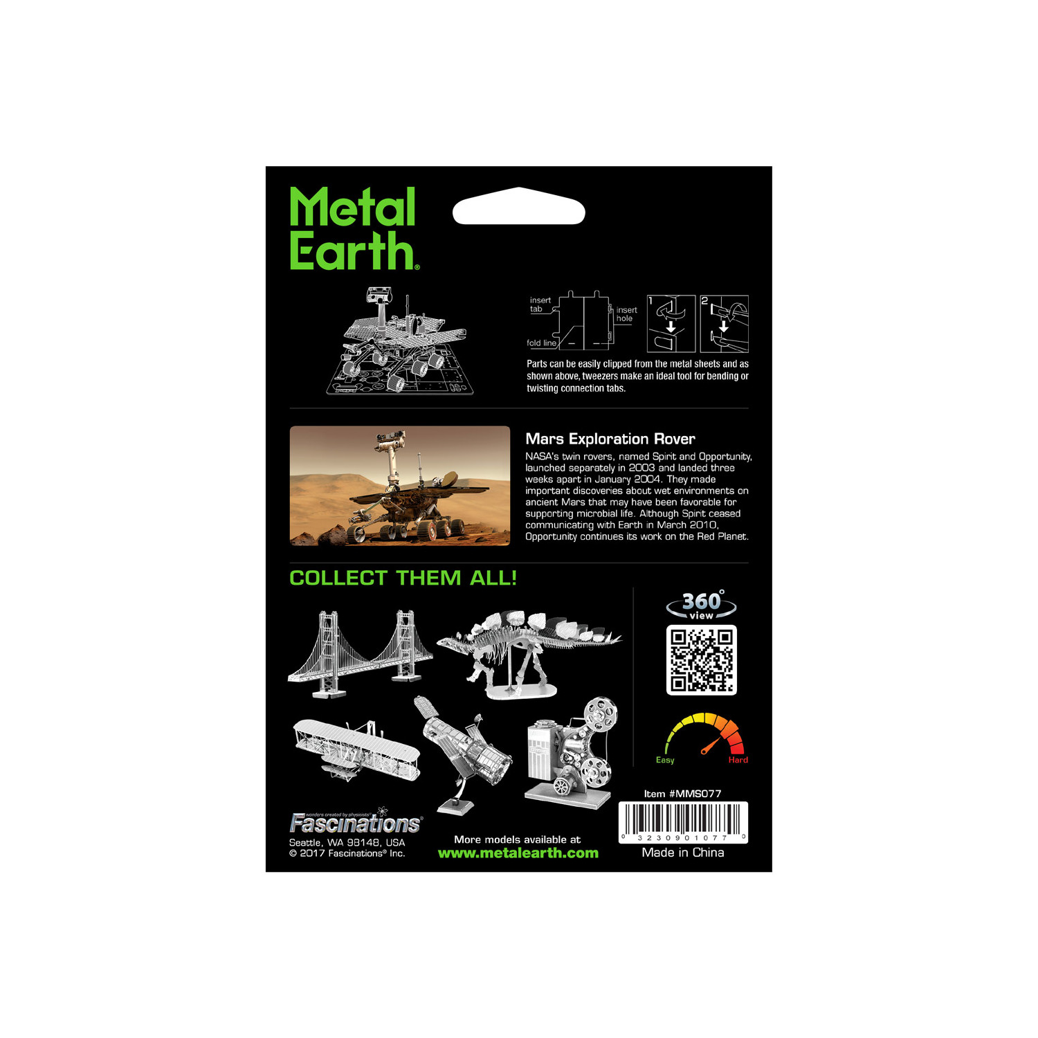 Metal Earth Silver Edition - Mars Rover