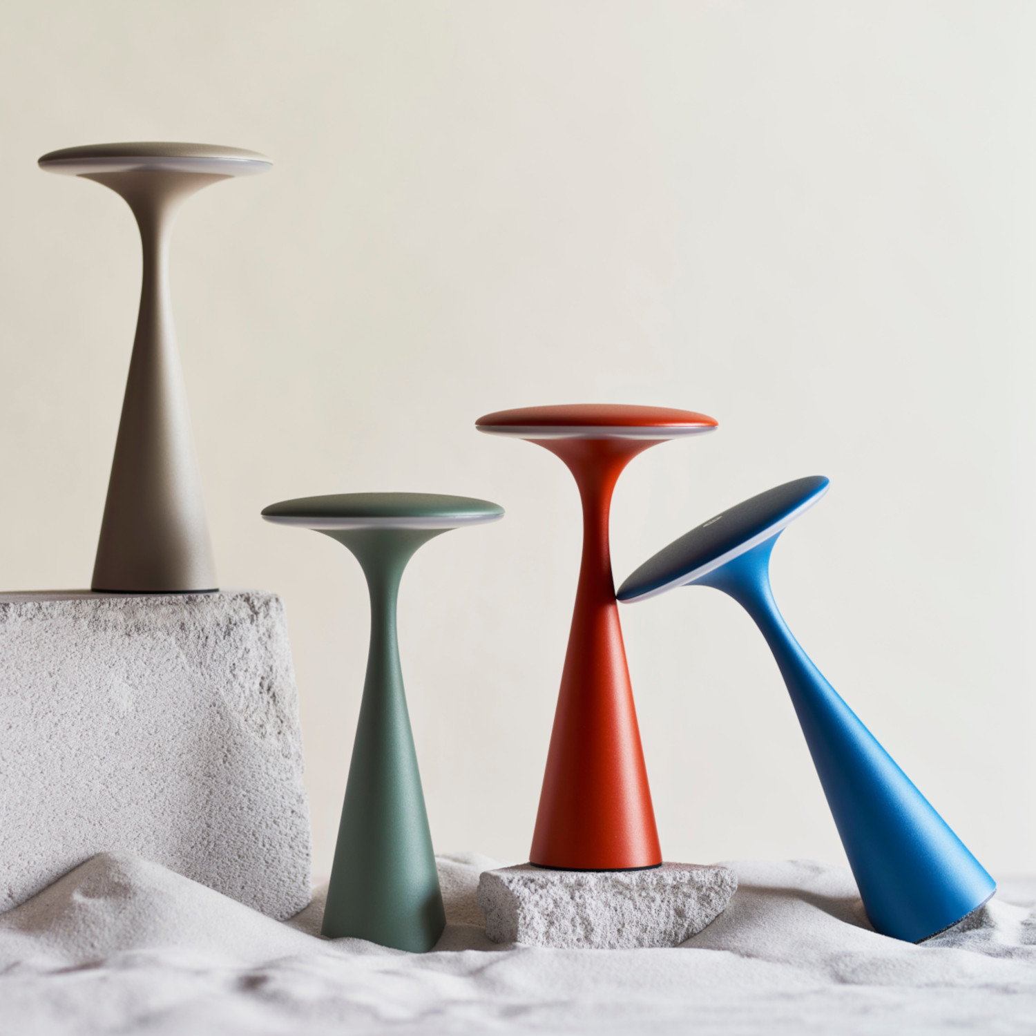 Tischleuchte UFO – Creme