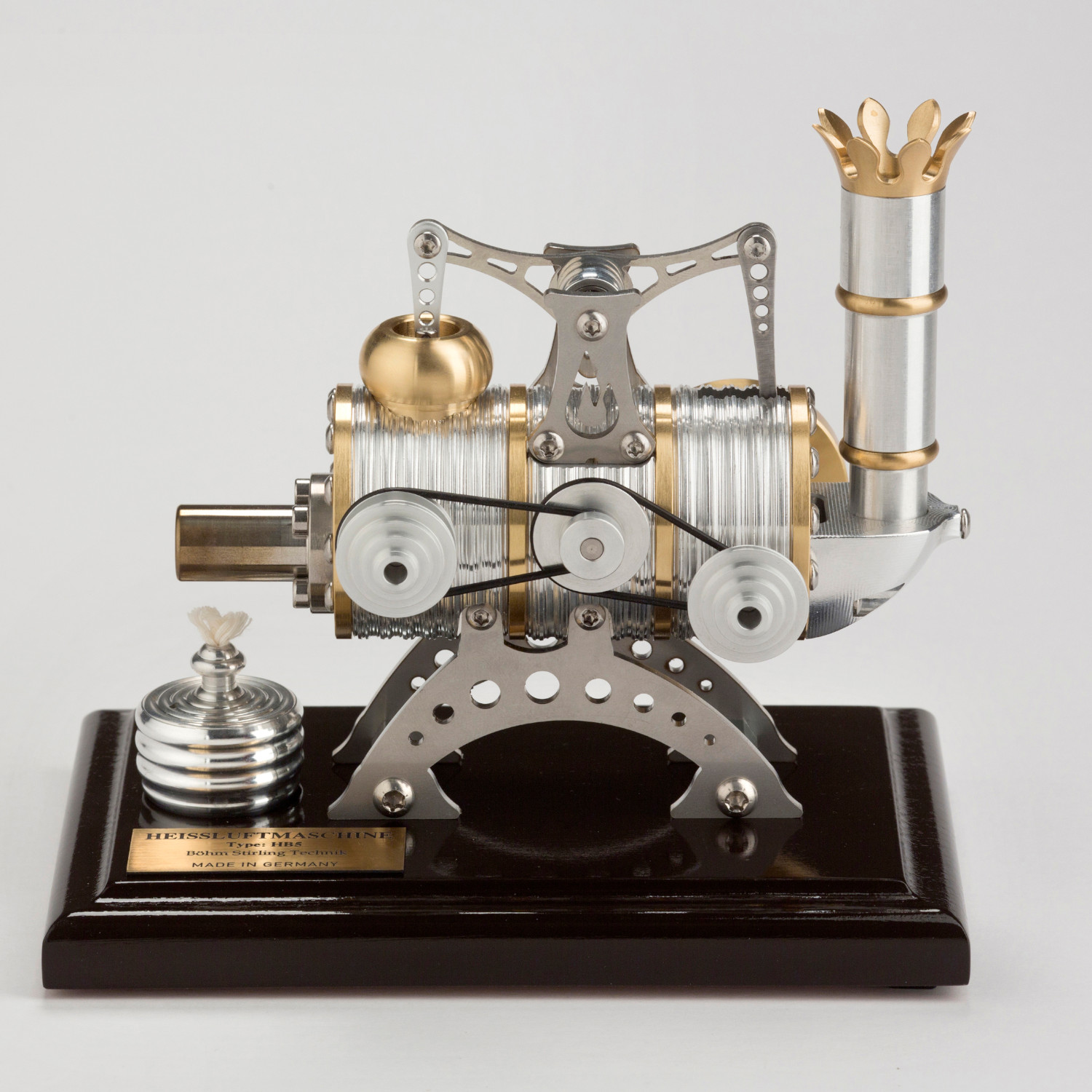 Stirlingmotor Kraftwerk dunkel BHB5 