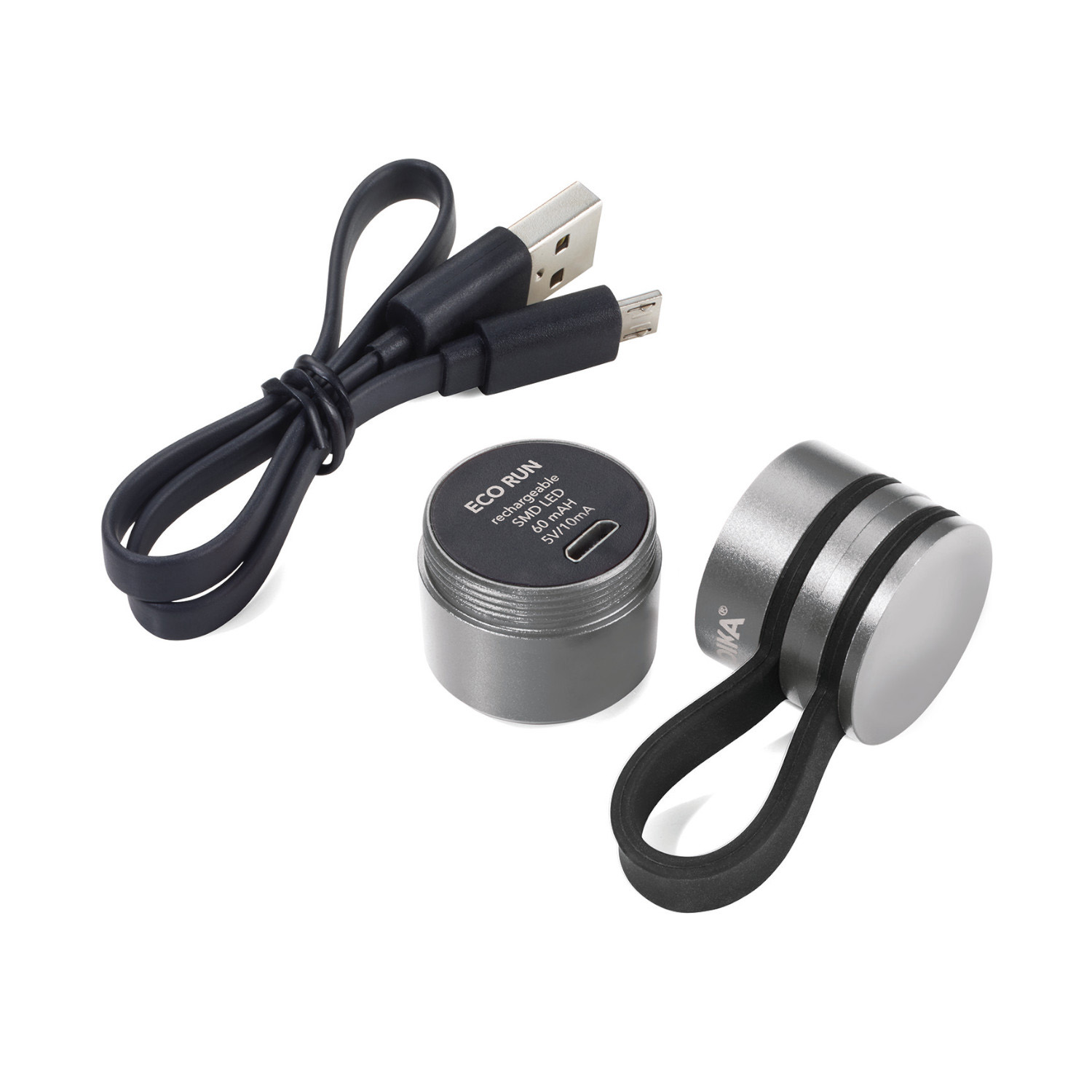 ECO RUN Sicherheitslicht 60 mAh titan