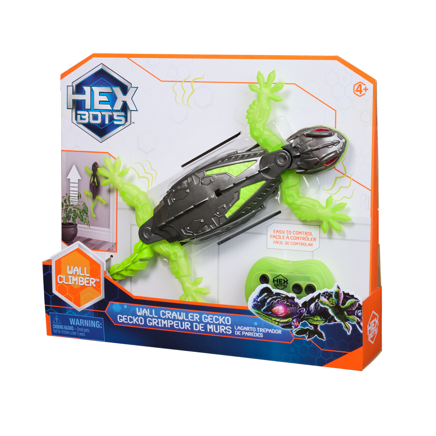 HEX BOTS Wall Crawler Gecko RC - LED-Augen