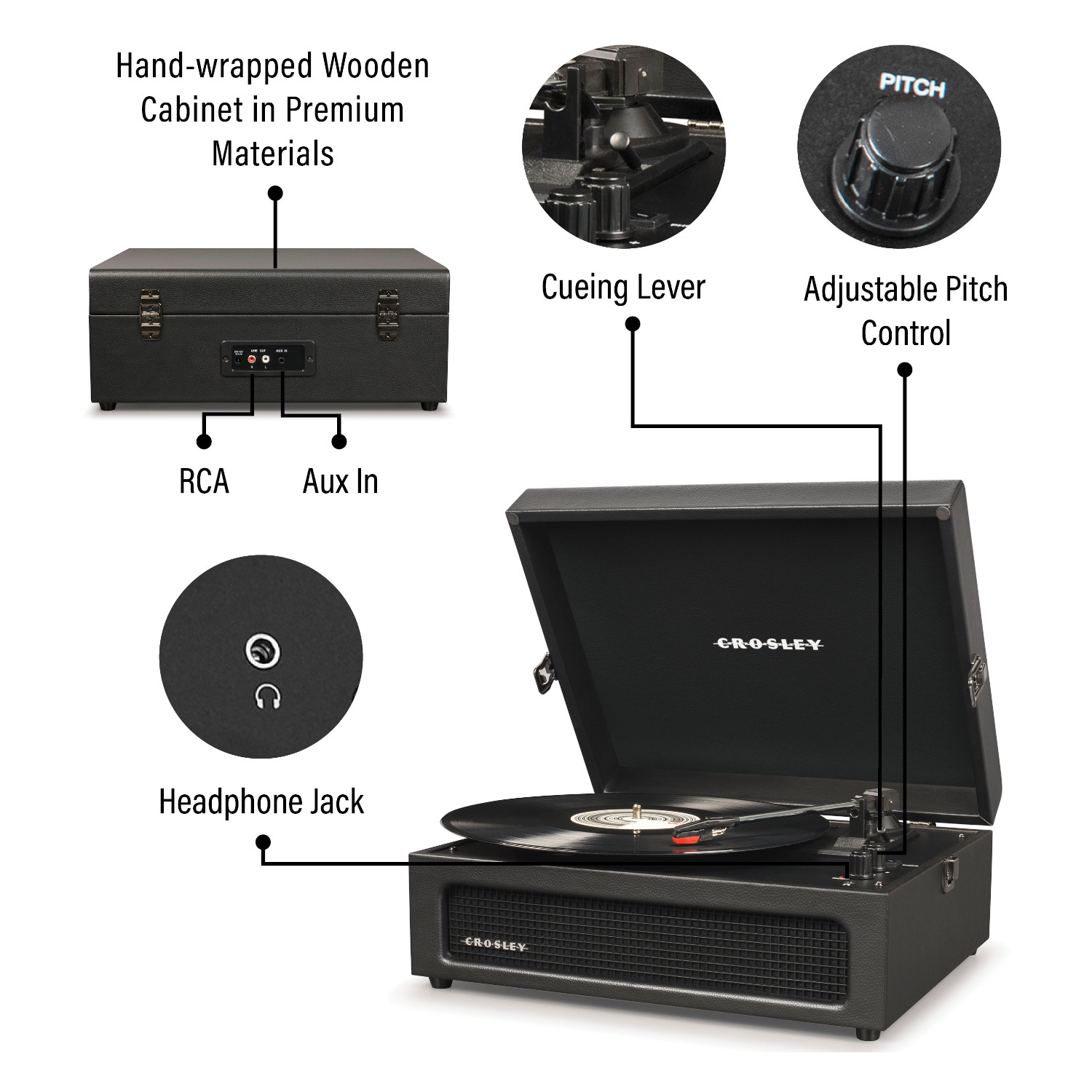 Crosley Voyager - Black