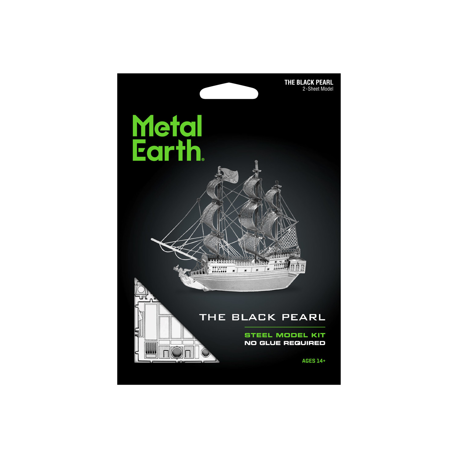 Metal Earth Silver Edition - Black Pearl 