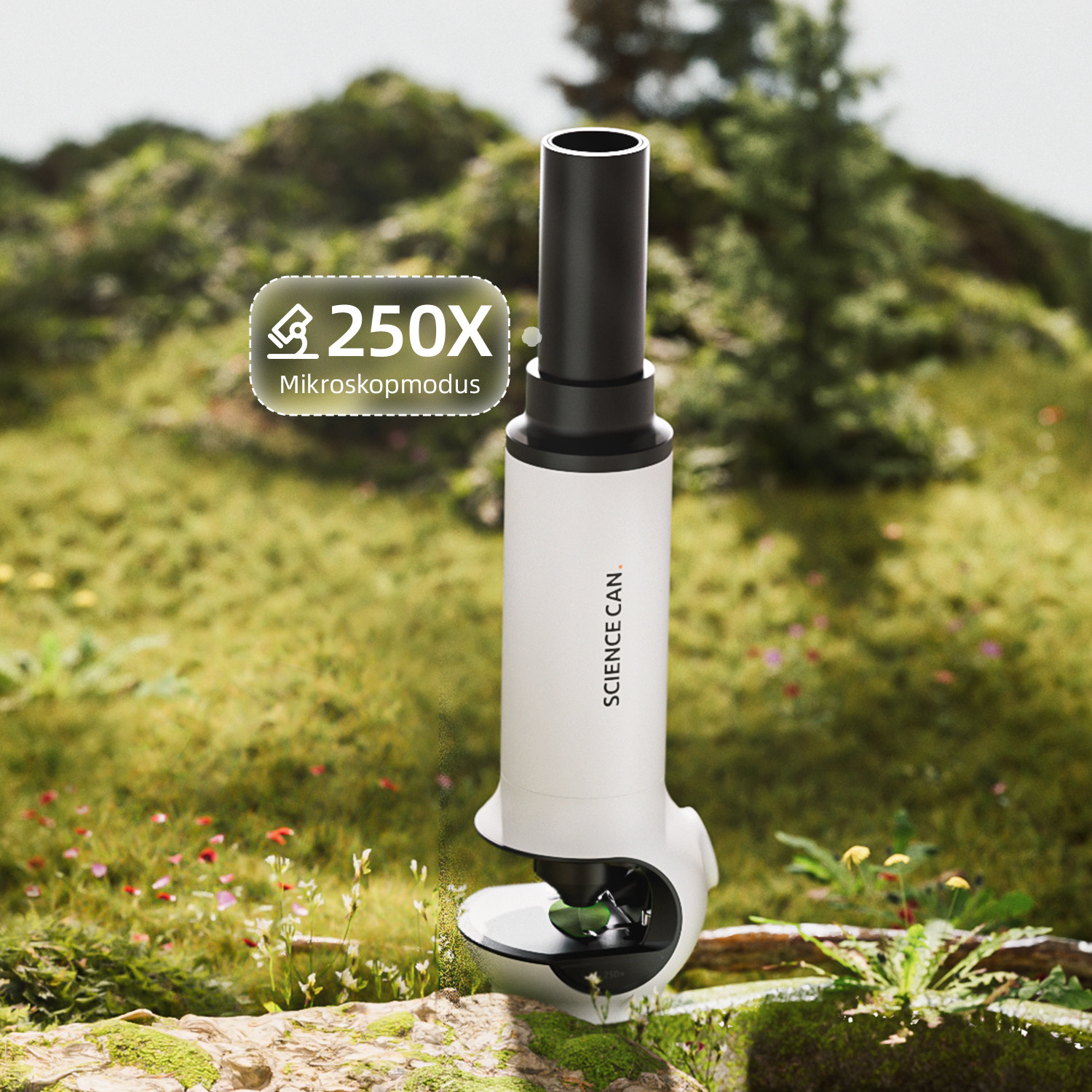 2-in-1 Mikroskop & Fernrohr / 2-in-1 Microscope