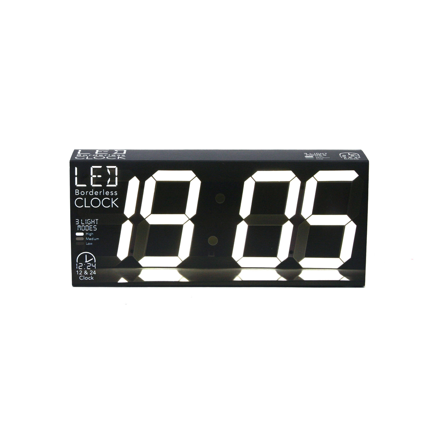 LED Bordless Clock
