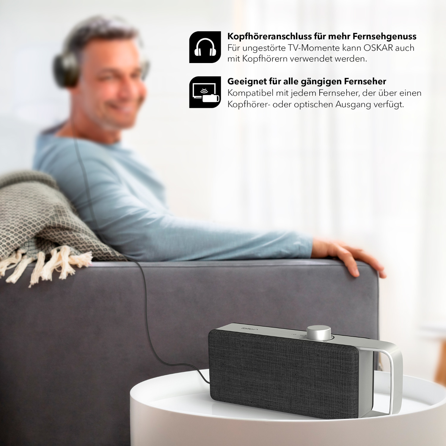 OSKAR Tragbarer TV-Sprachverstärker