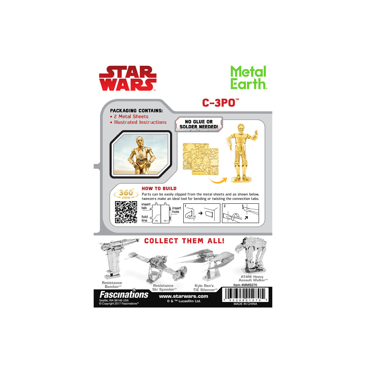 Metal Earth - C-PO (Golden Model)