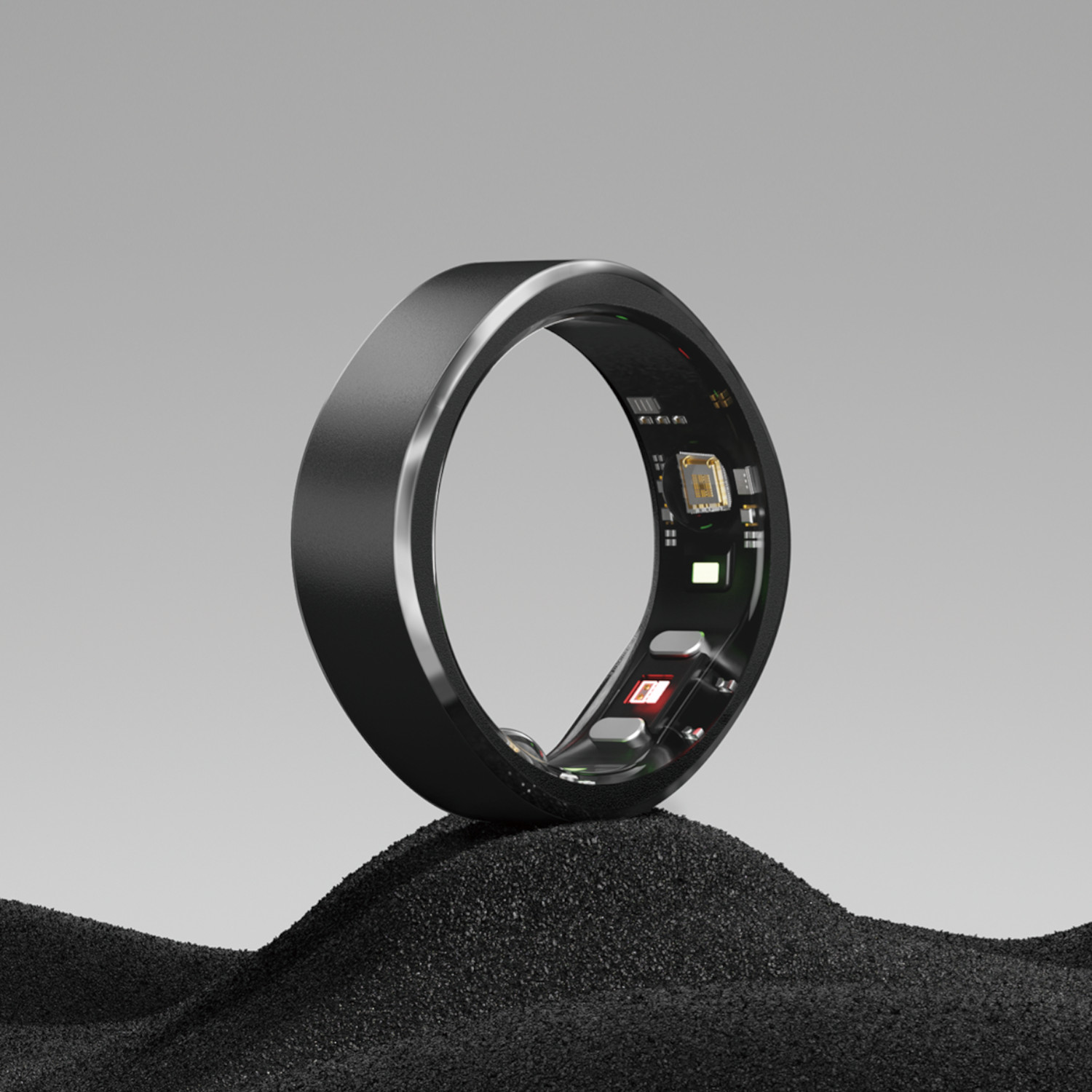 RINGCONN Smarter Ring Gr. 6 schwarz