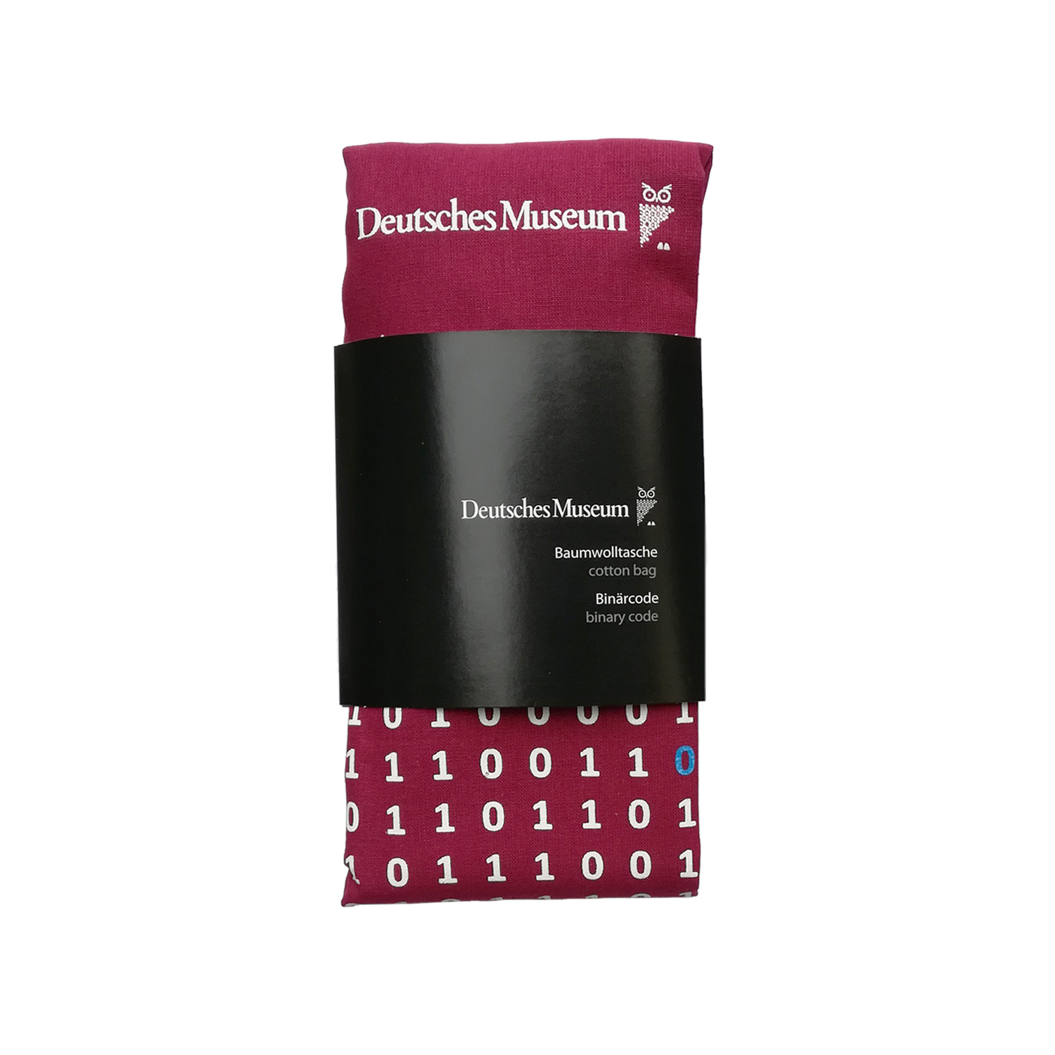 DM - Baumwolltasche, Weinrot