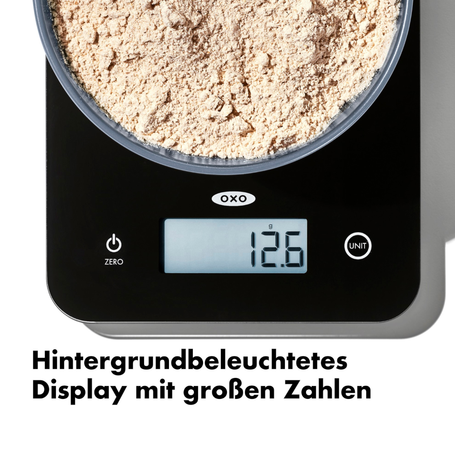 Küchenwaage aus Glas, bis 5kg
