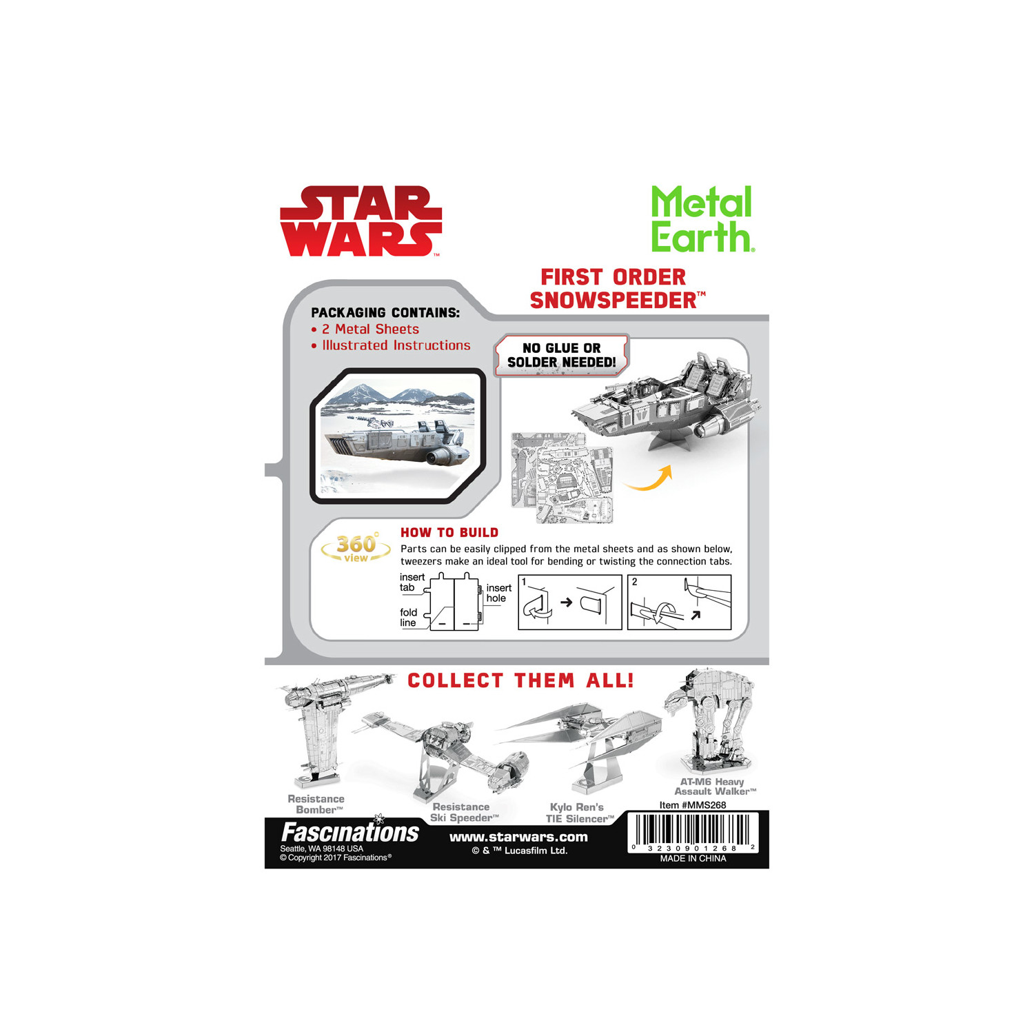 Metal Earth Star Wars - F. O. Snowspeeder 