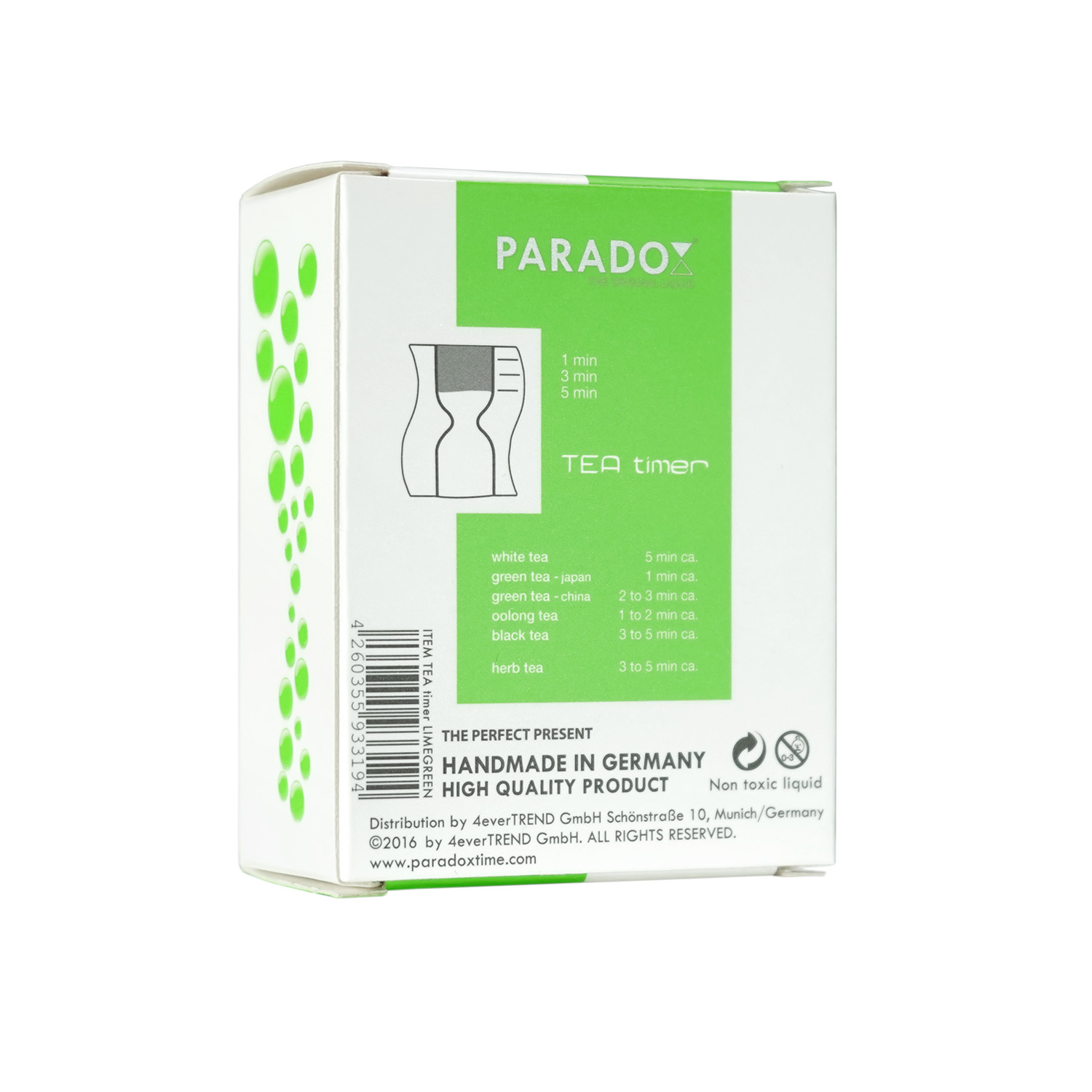 Paradox TEA timer - Limette