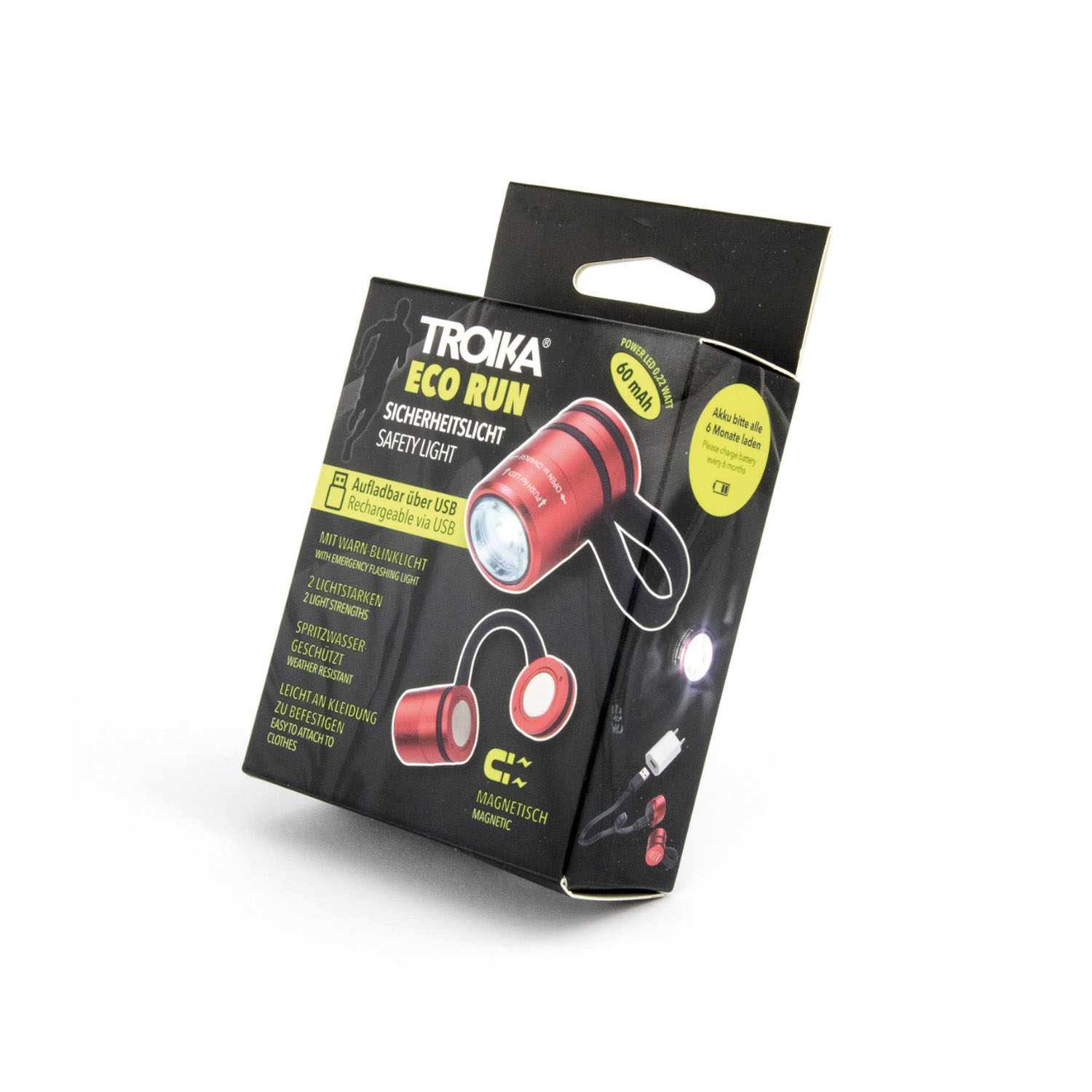 ECO RUN Sicherheitslicht 60 mAh red