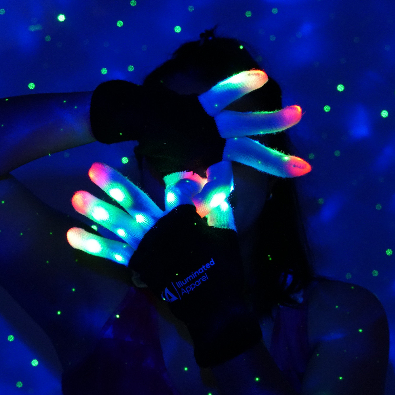 LED Light Up Gloves Small 8-12 Years