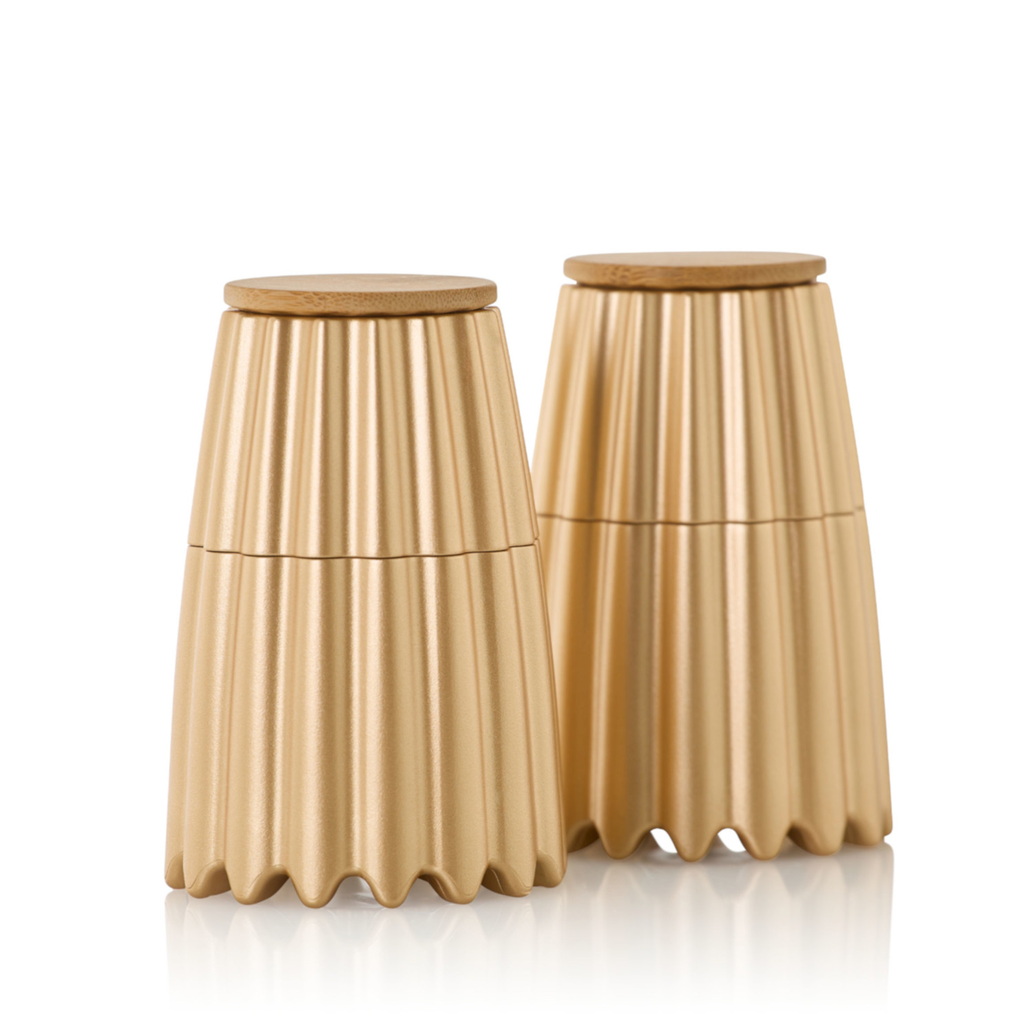 MagTwo Salz- und Pfeffermühle Gold / Bambus