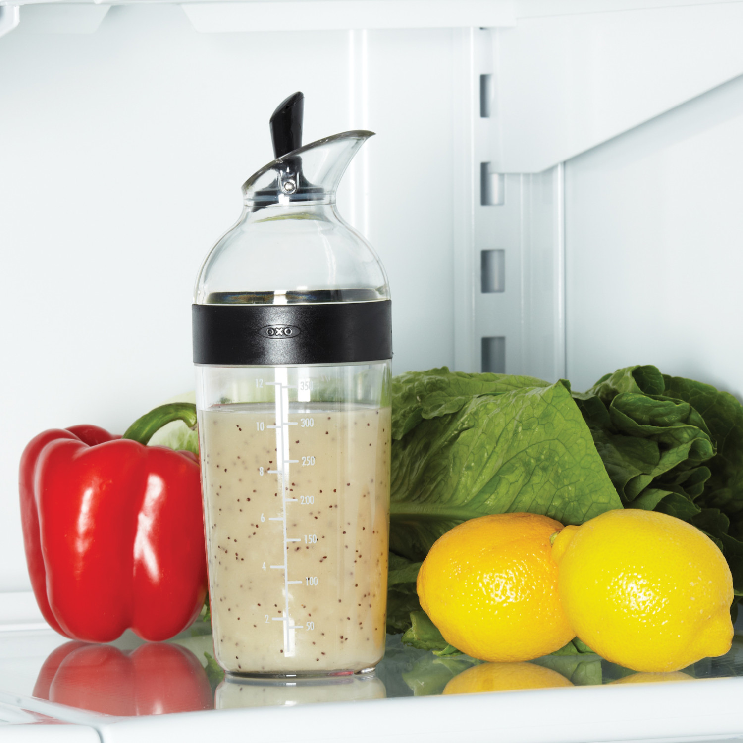 Salatdressing - Shaker - schwarz