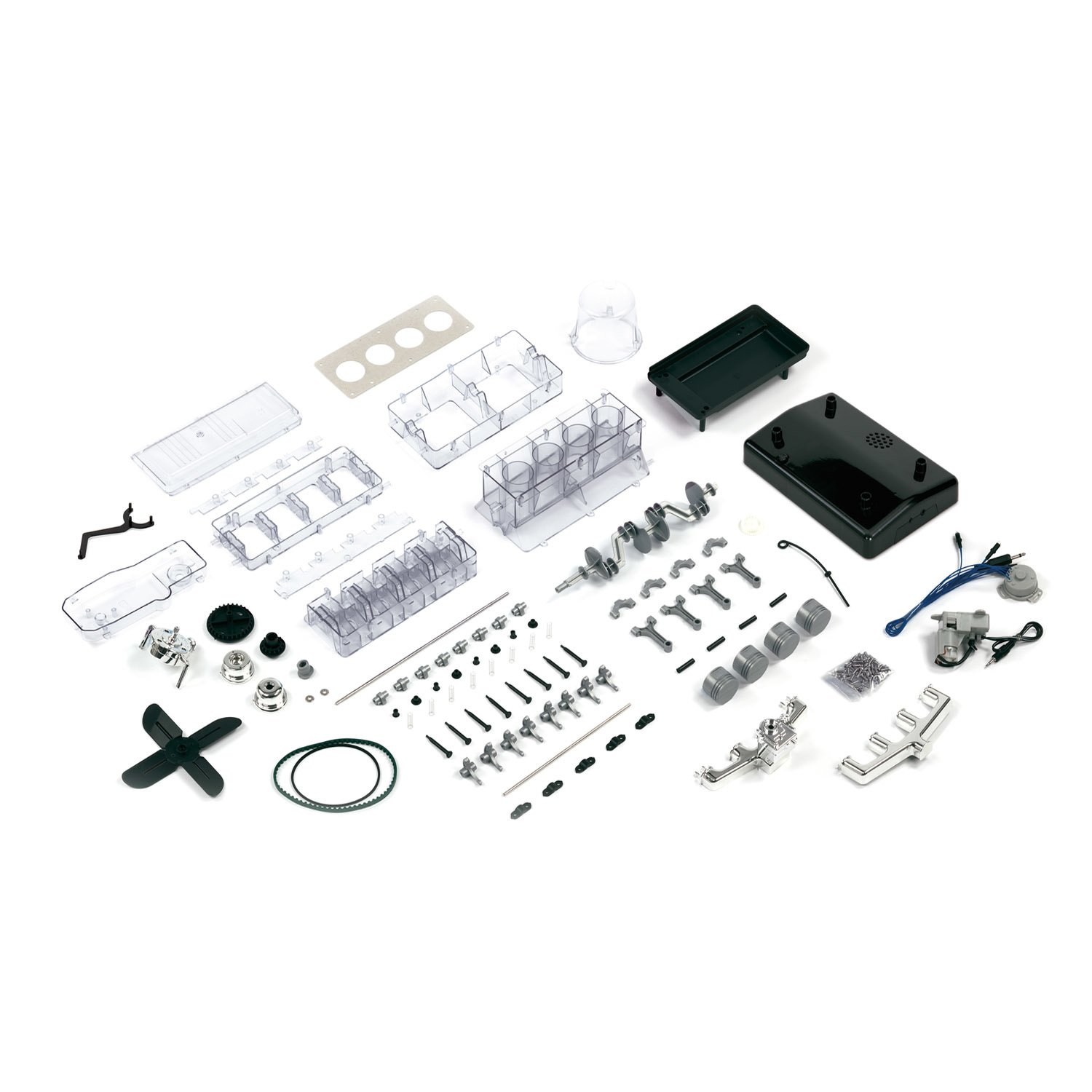 Der große Technikbausatz 4-Zylinder-Motor