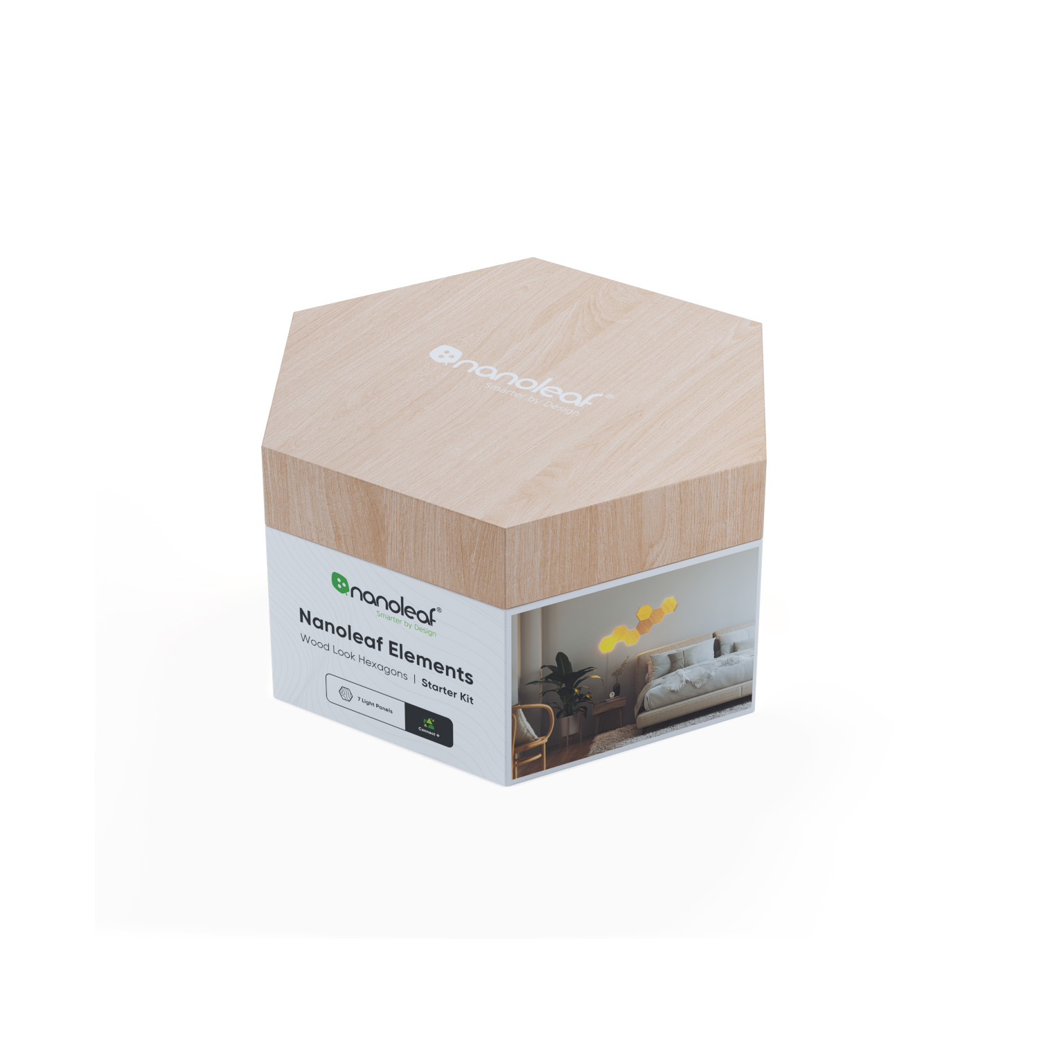 Nanoleaf Elements Wood Look Hexagons Starter Kit