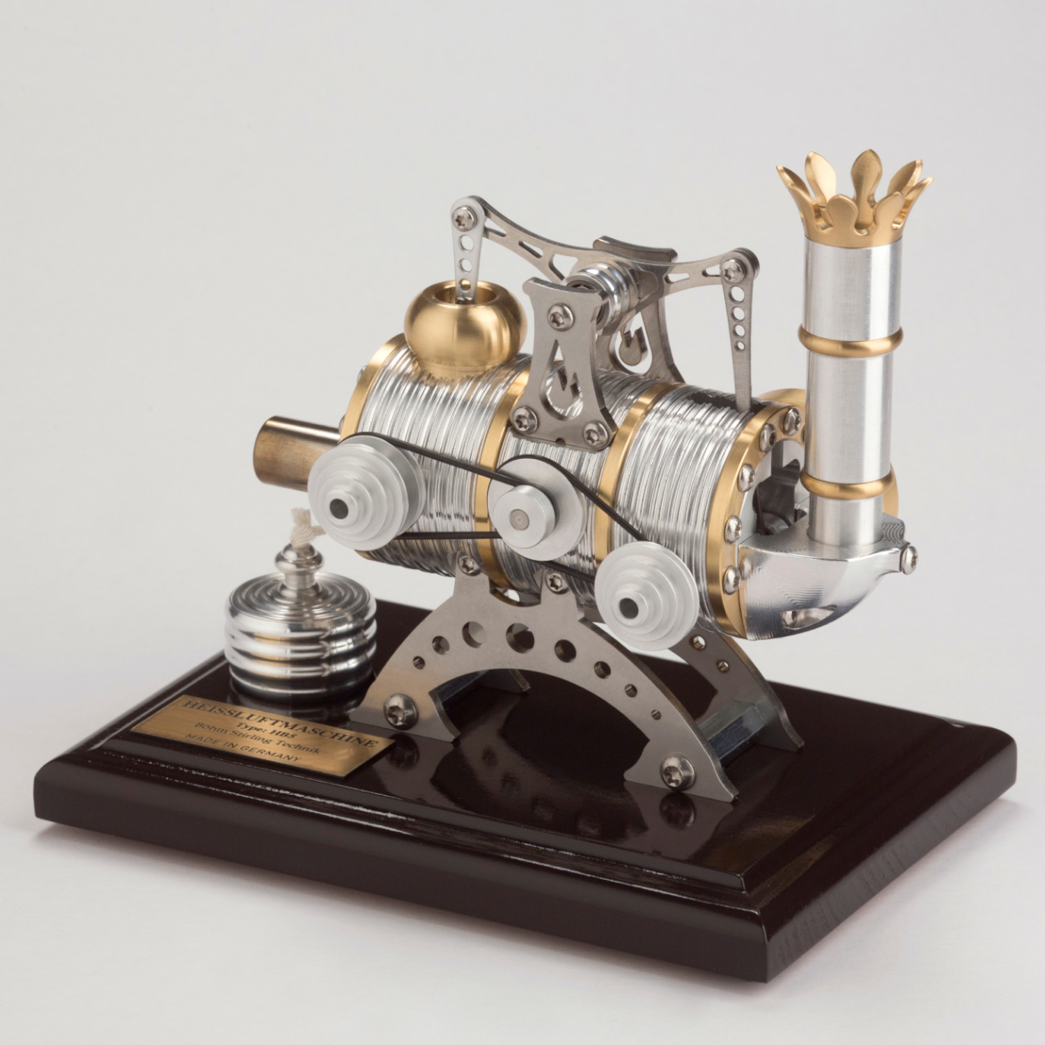 Stirlingmotor Kraftwerk dunkel BHB5 