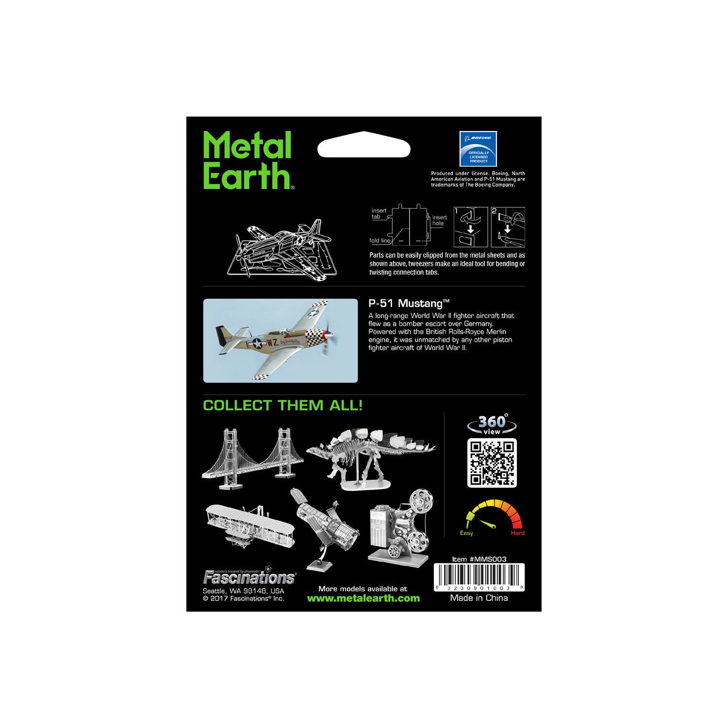 Metal Earth - Boeing P-51 Mustang 