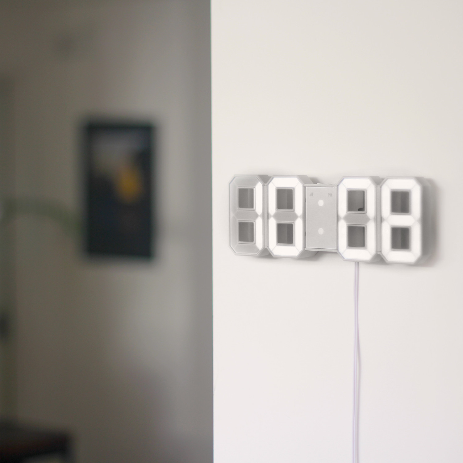 LED Bordless Clock