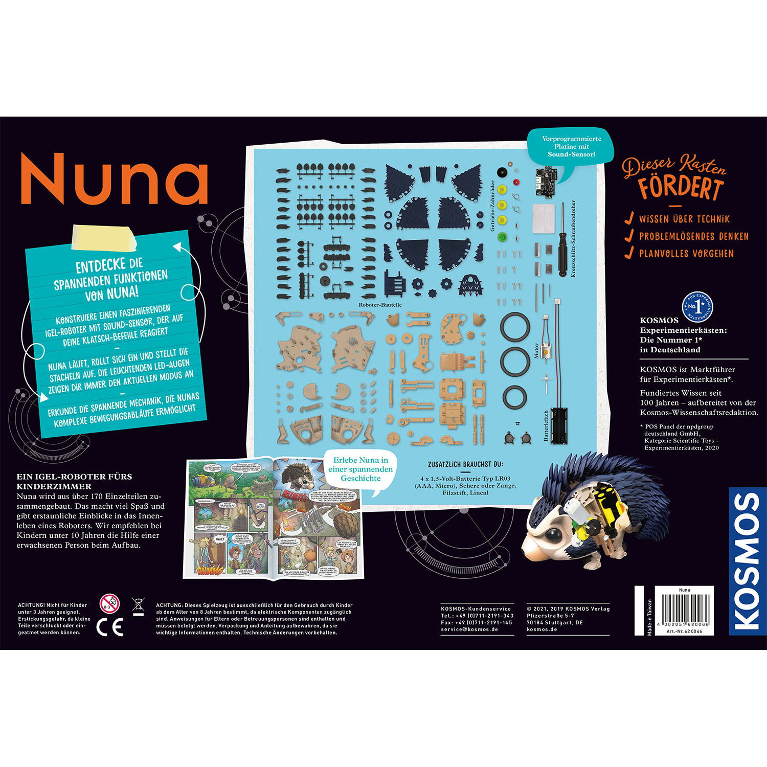 Experimentierkasten Nuna - Igel Roboter