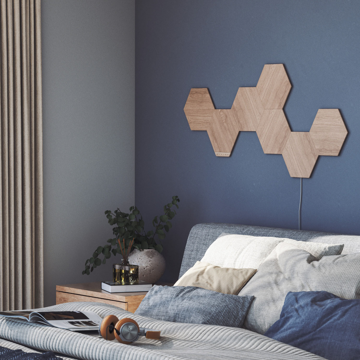 Nanoleaf Elements Wood Look Hexagons Starter Kit