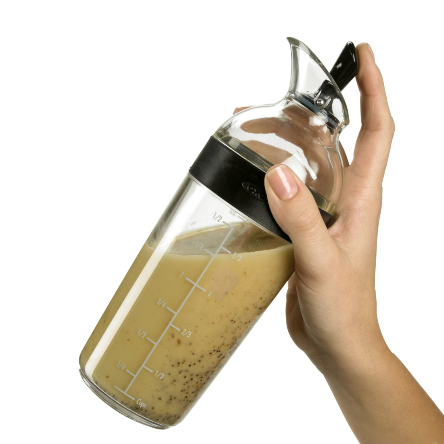 Salatdressing - Shaker - schwarz