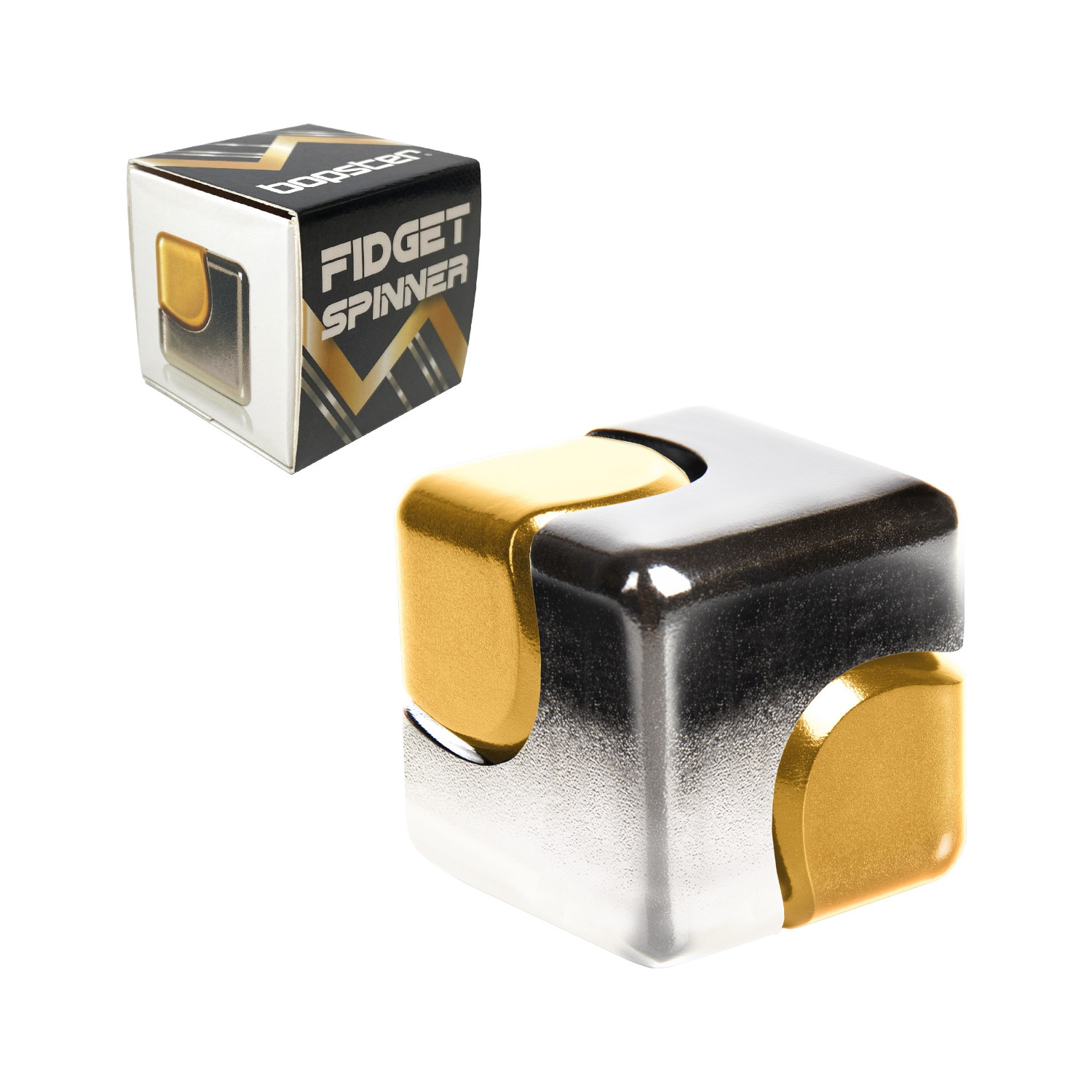 Fidget Spinner Cube - Silber-Gold