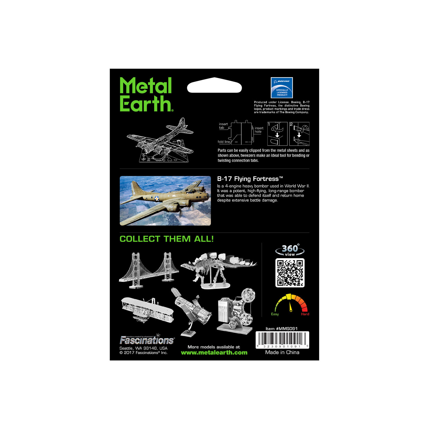 Metal Earth - B-17 Flying Fortress