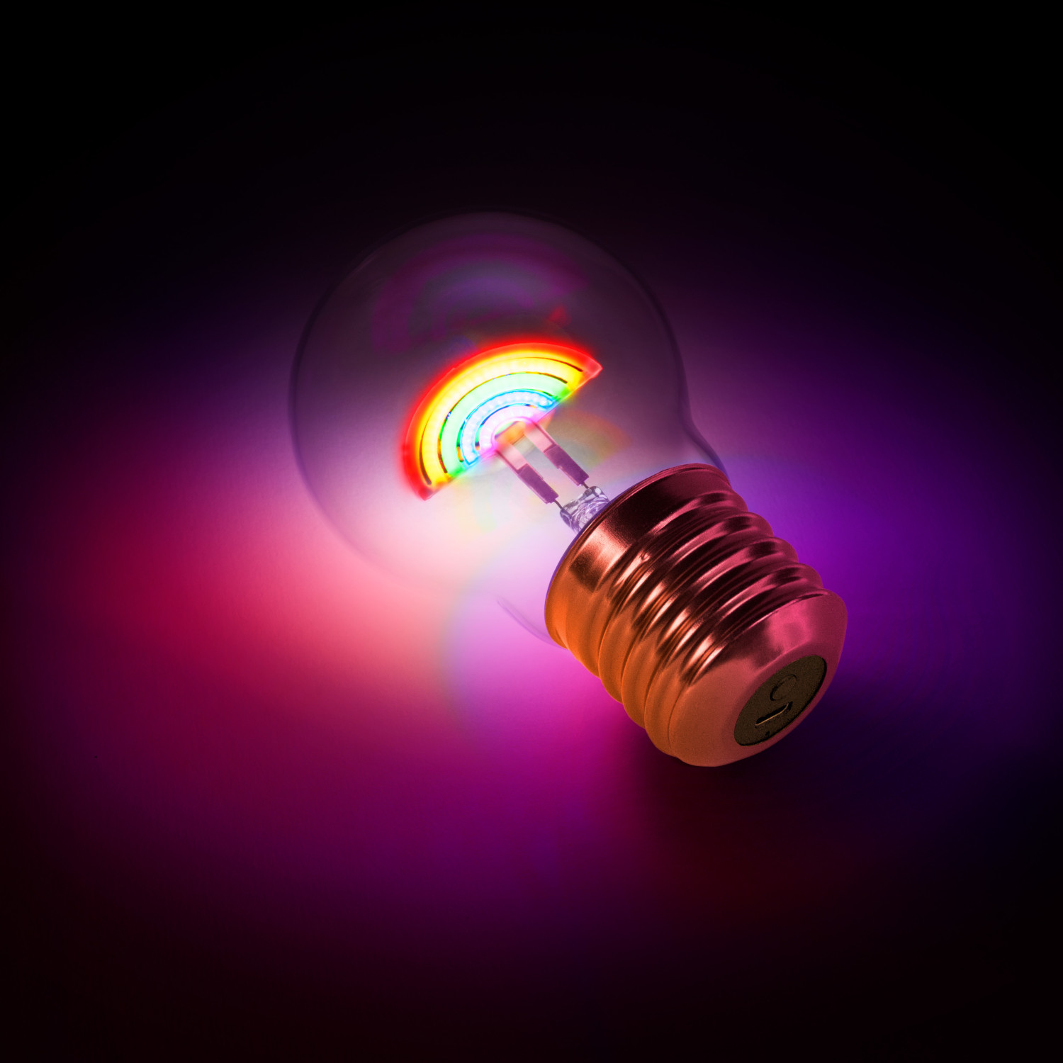 Kabellose LED Glühbirne Regenbogen