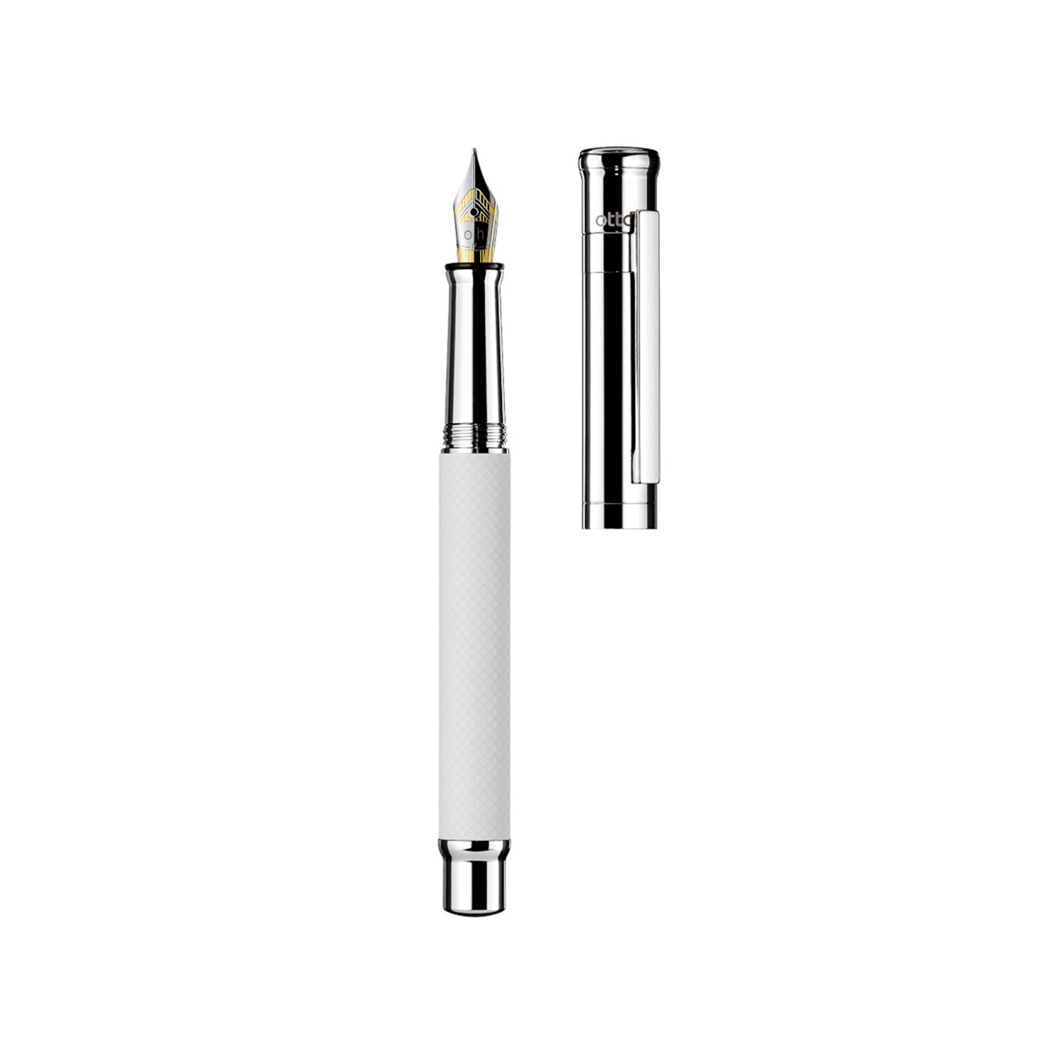 Otto Hutt Füllfederhalter design04 Weiß matt