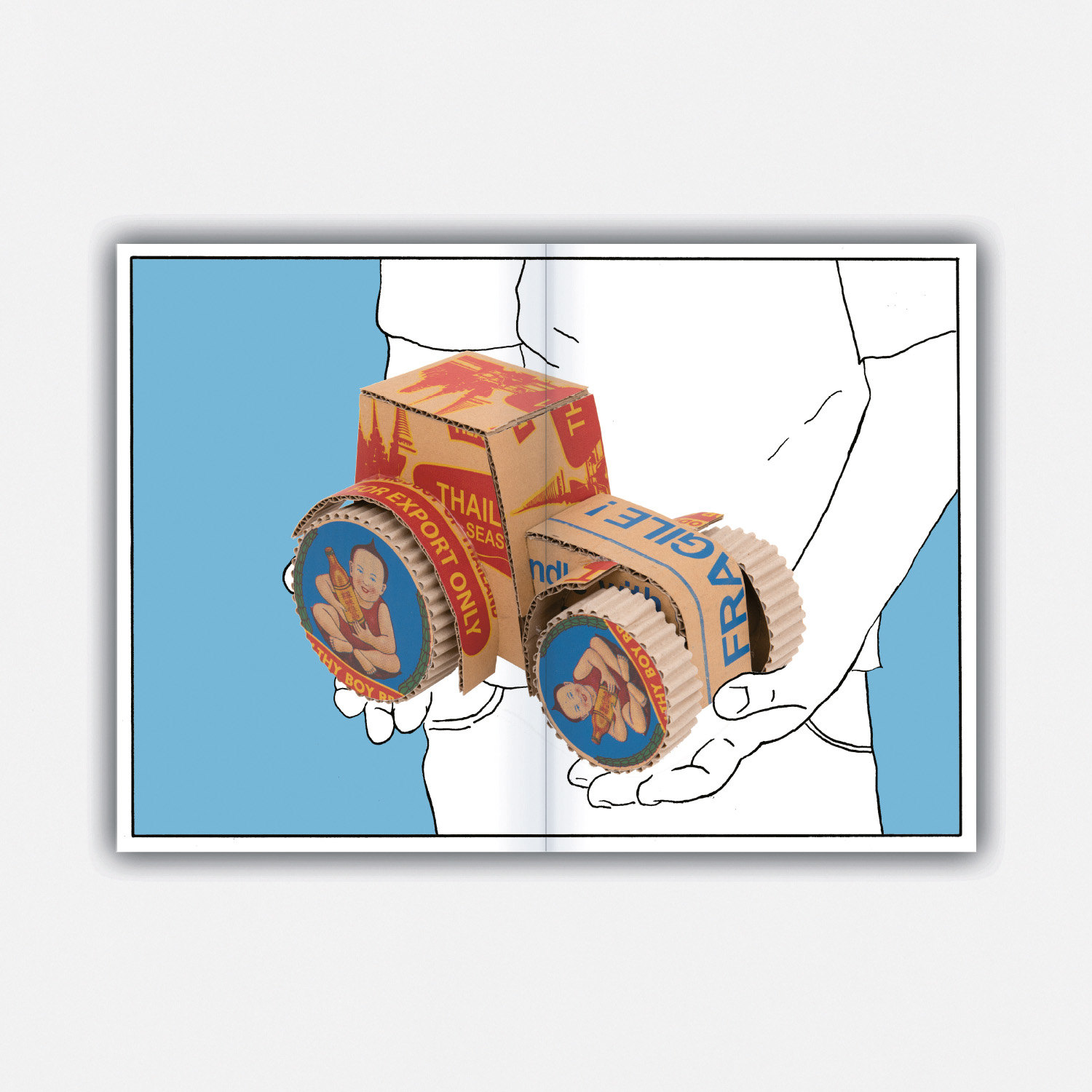 Pappkarton: Handle with Care