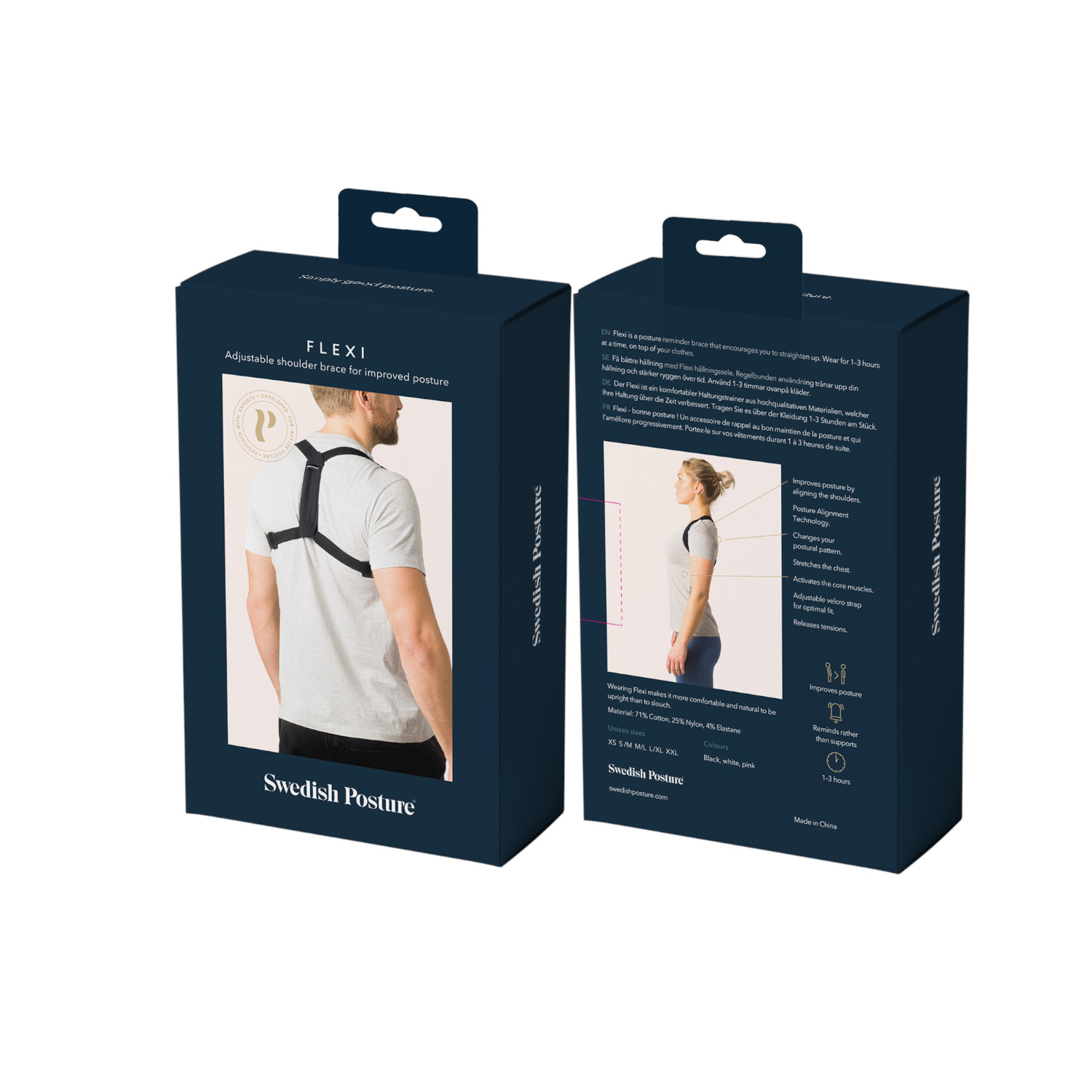 Haltungstrainer schwarz L-XL