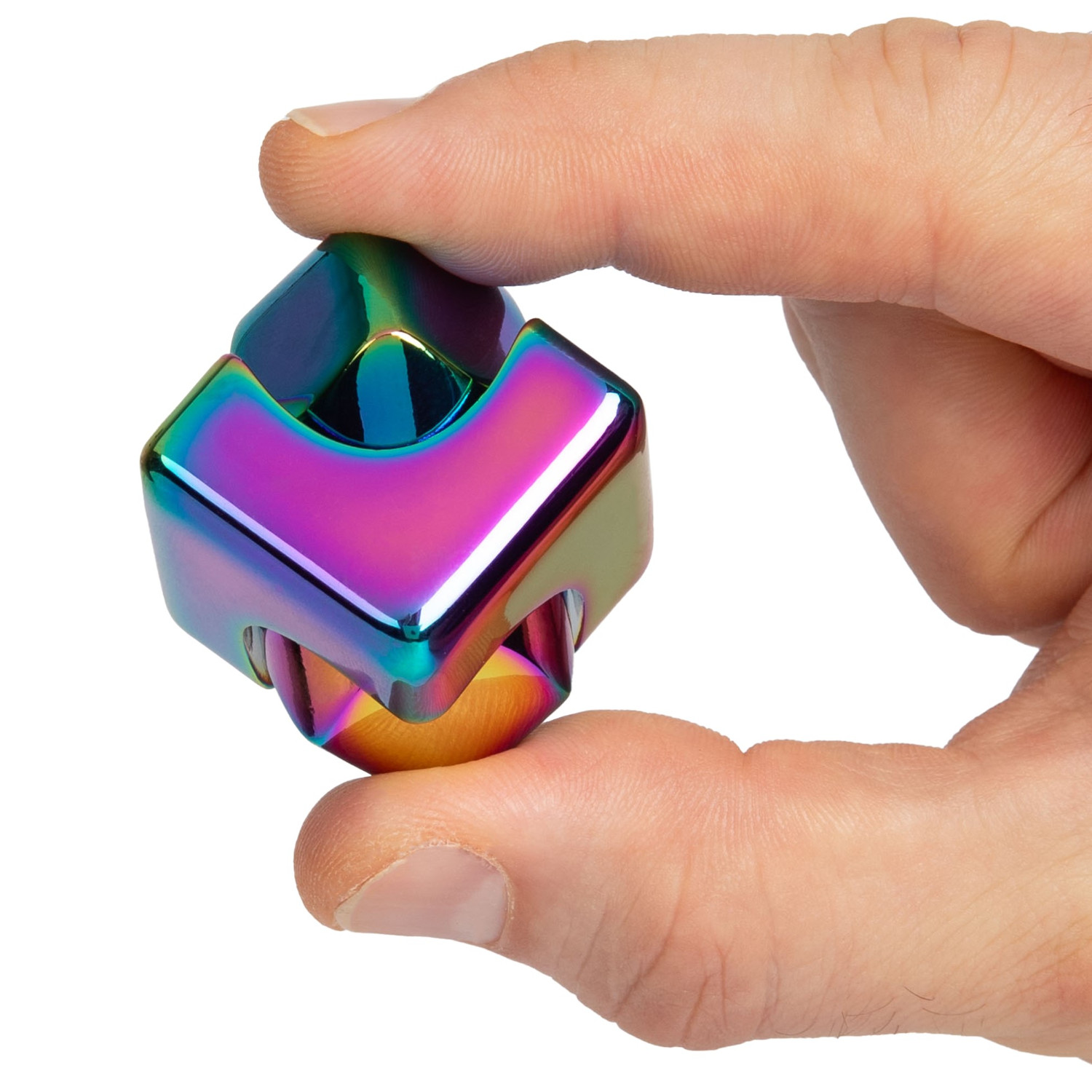 Fidget Spinner Cube - Multicolor-Metallic